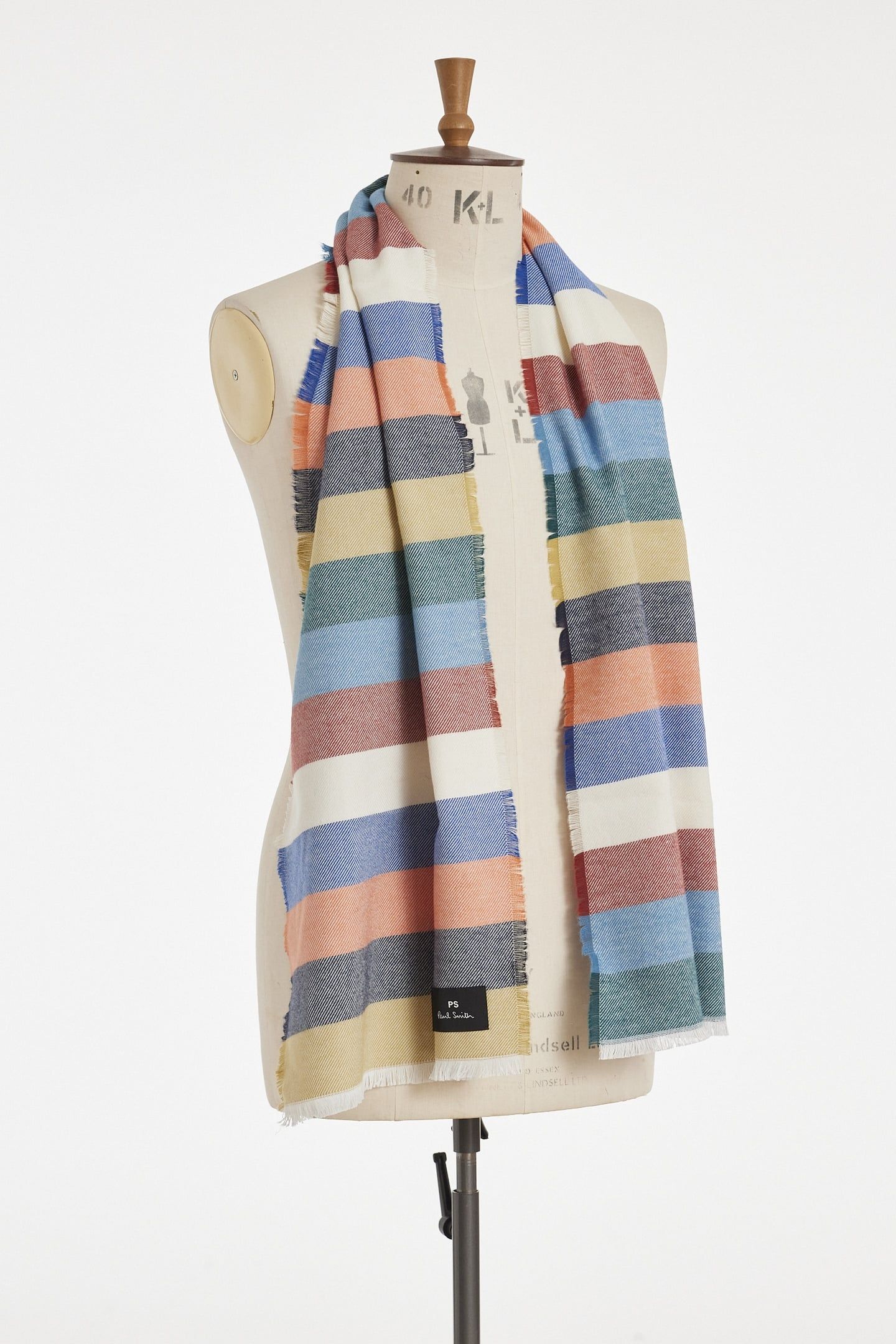 MEN SCARF PS WILLIAM STRP MULTI COLOURED 4