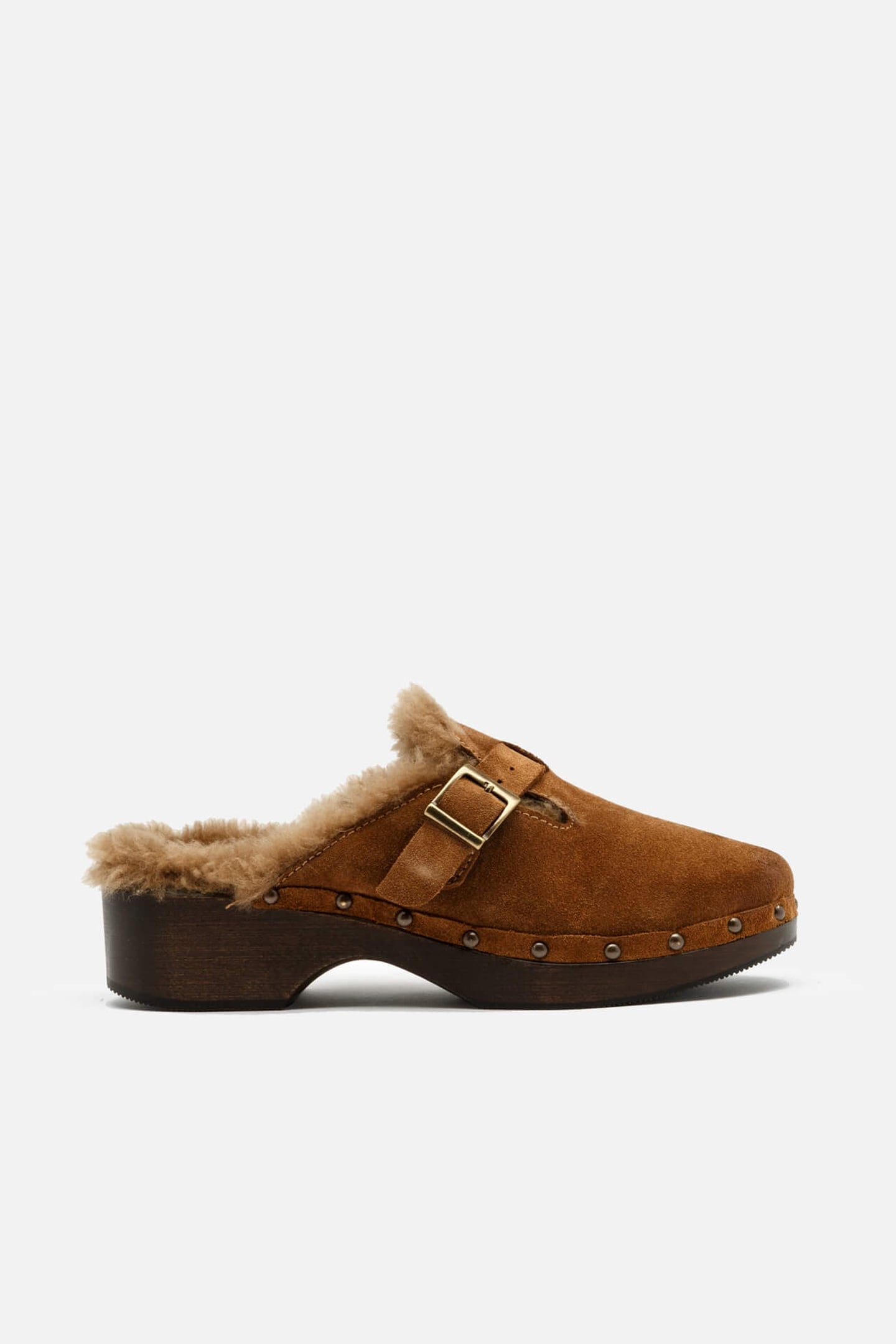 70S CLOG SHEARLING COGNAC SUEDE AND SHERLING 1