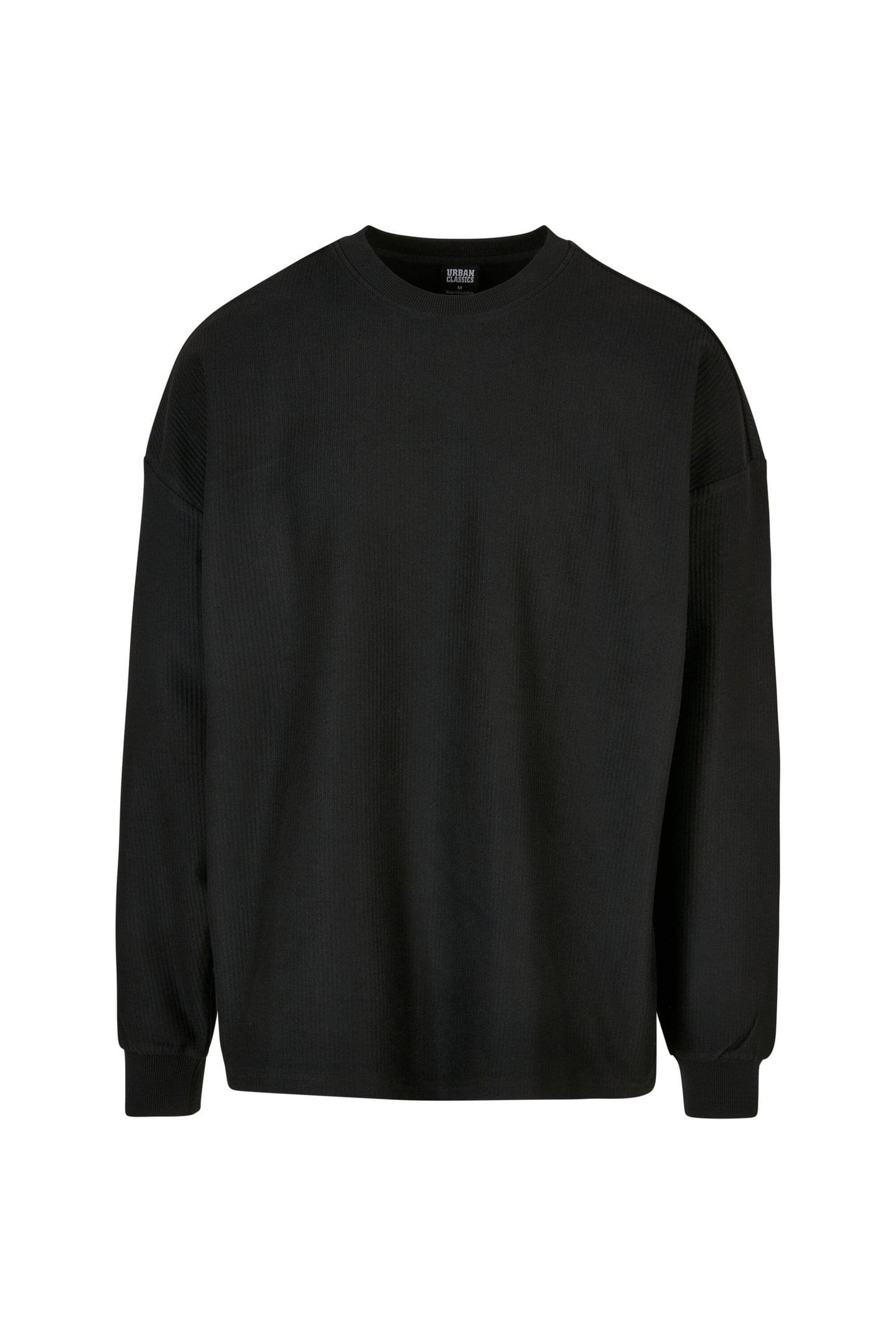 RIB TERRY BOXY CREW BLACK 5