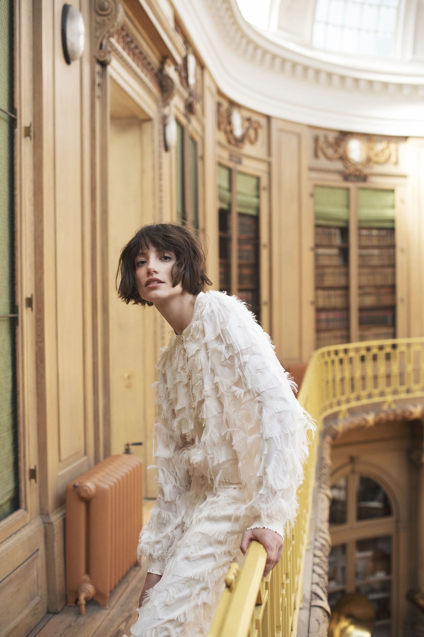 PANTS FRINGE FLUFFY IVORY 4