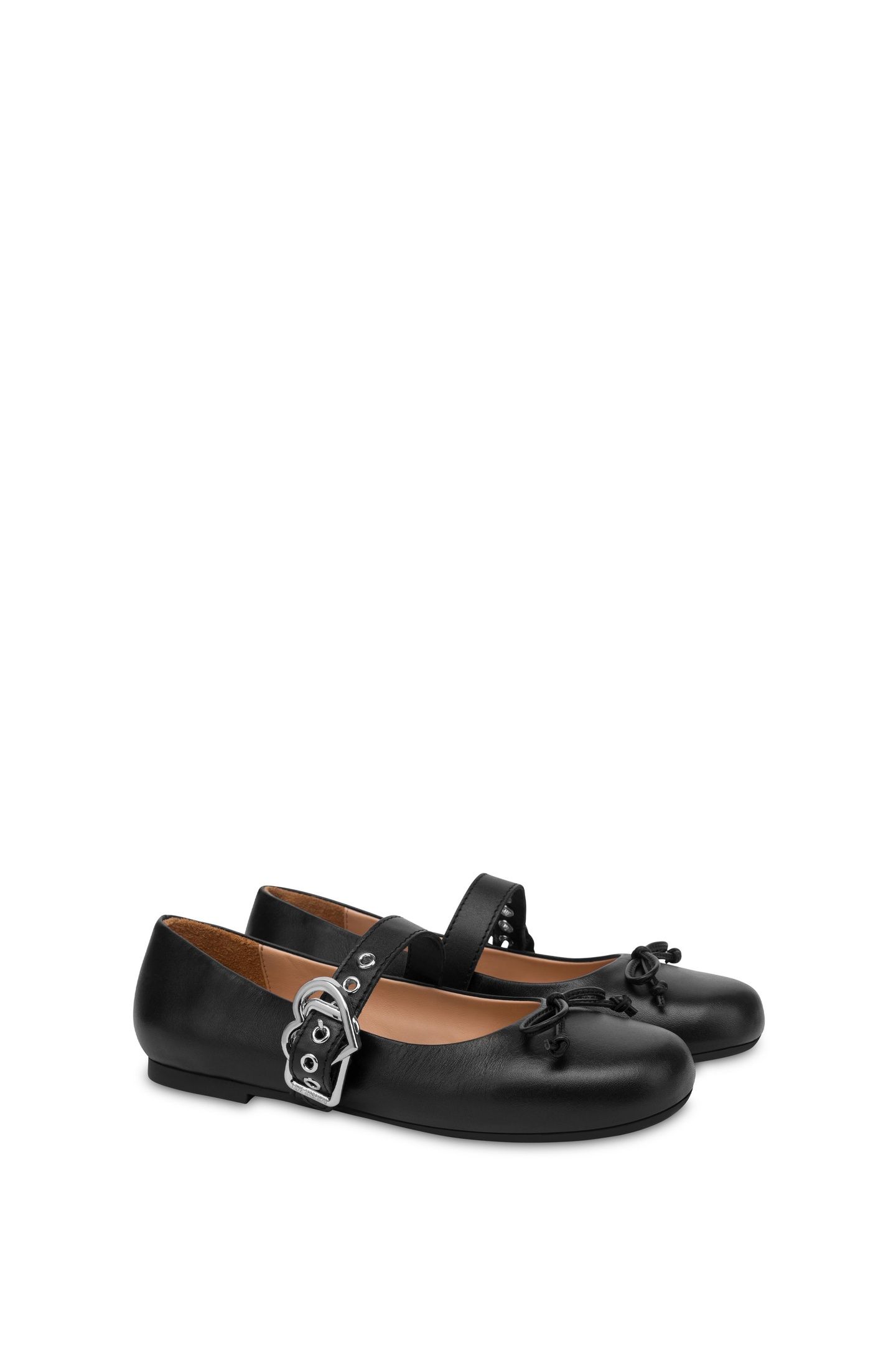 NAPPA LEATHER BALLET FLATS BLACK 2