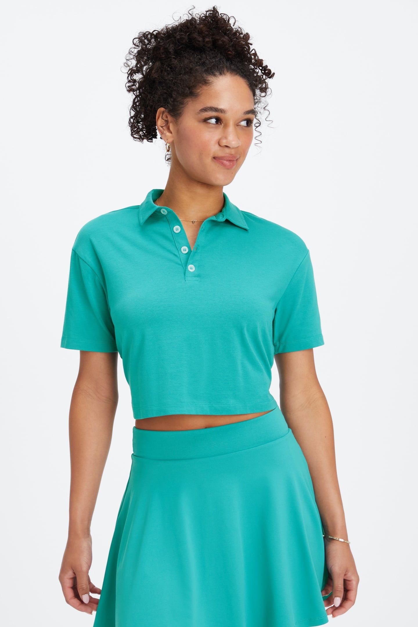 BOXY S/S POLO DARK TEAL 1
