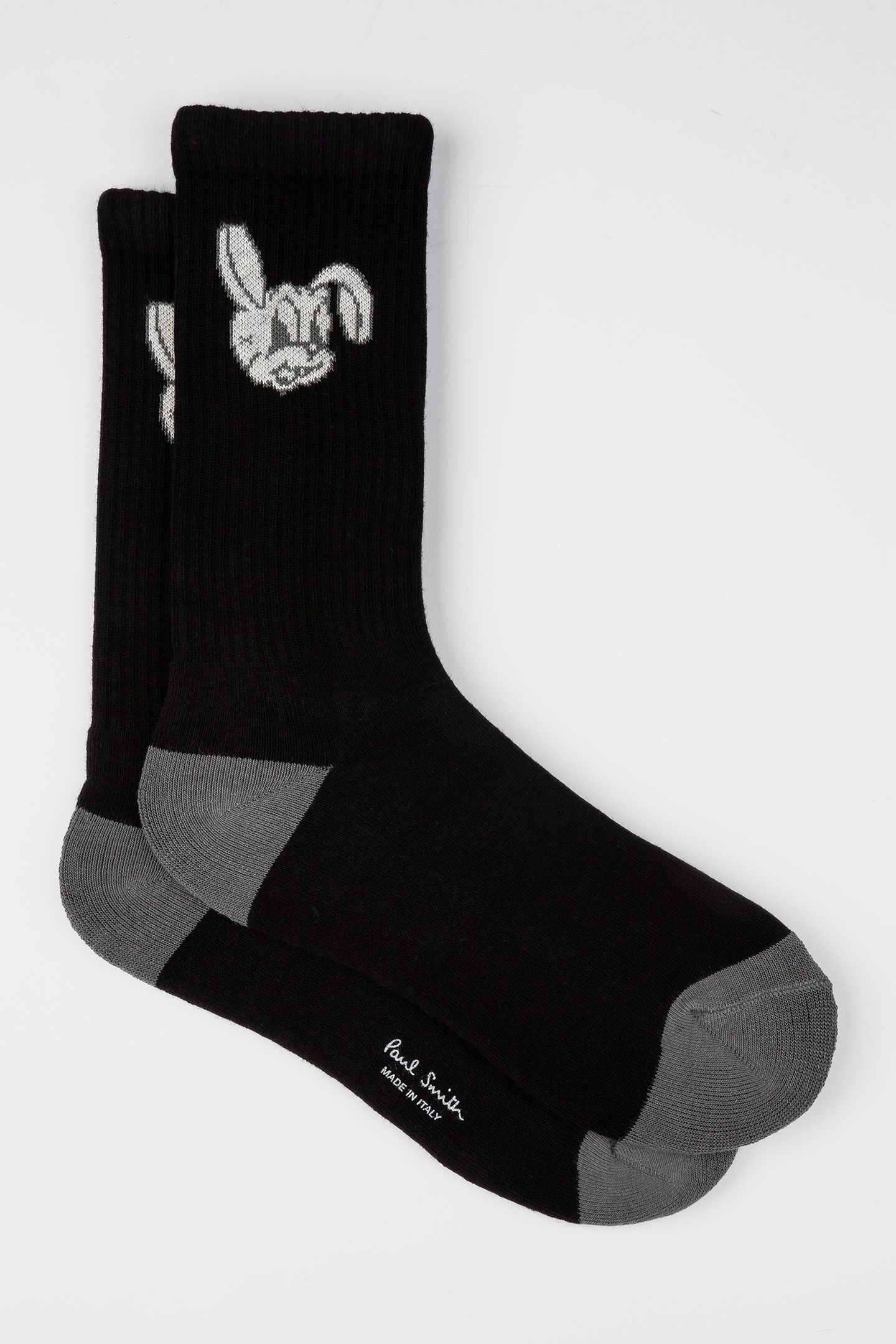 MEN SOCK PS BIG BUNNY BLACK 4