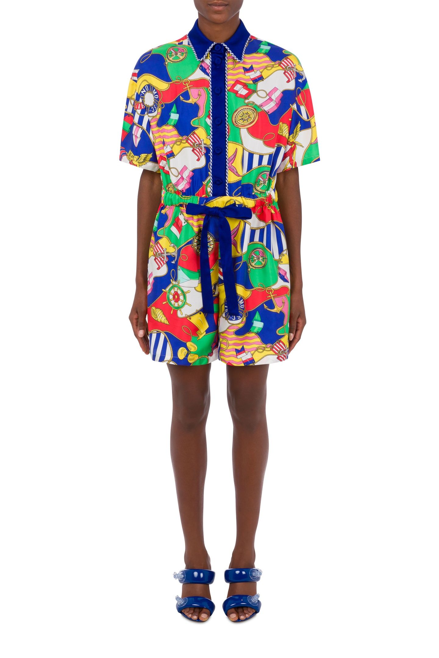 ALLOVER NAUTICAL SILK TWILL SUIT MULTICOLOR 1