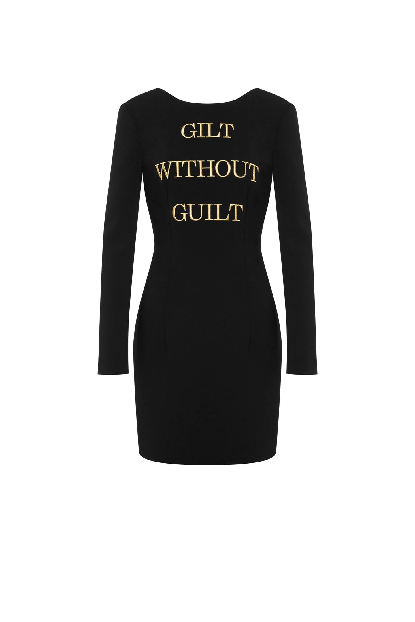 GILT WITHOUT GUILT CRÊPE DRESS BLACK 3
