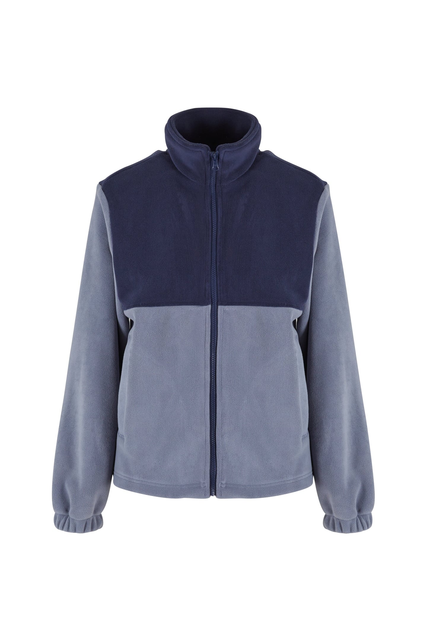 LADIES DOUBLE POLARFLEECE JACKET NAVY/CLOUDSKY 3