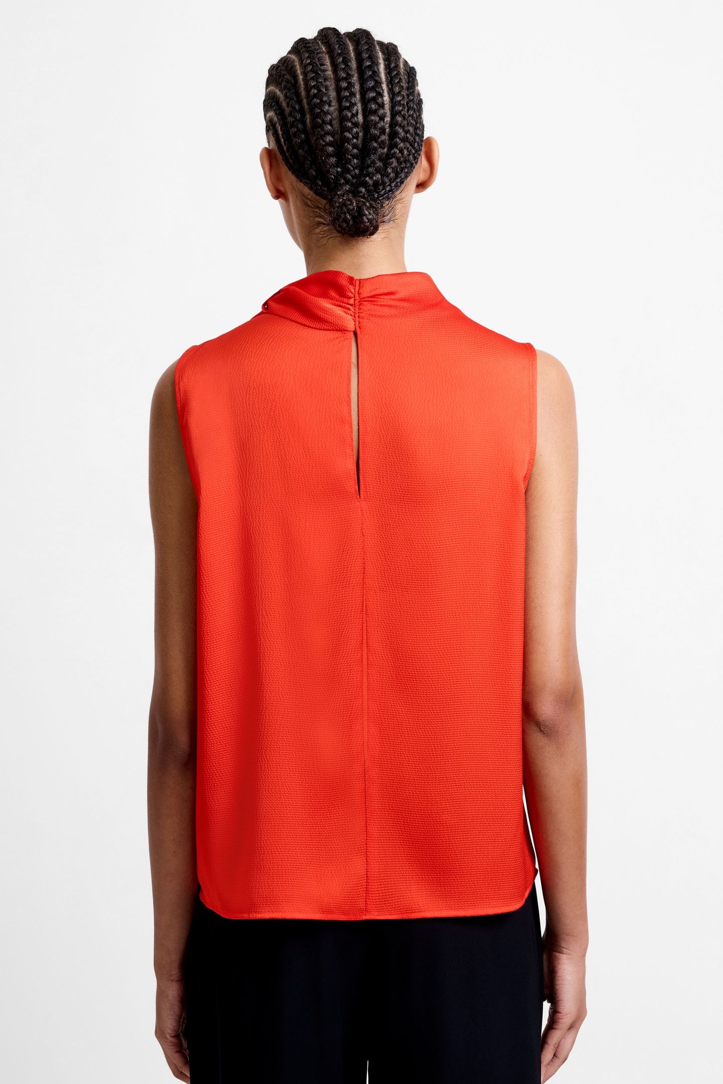 ELIZA SATIN TOP FLAME ORANGE 4