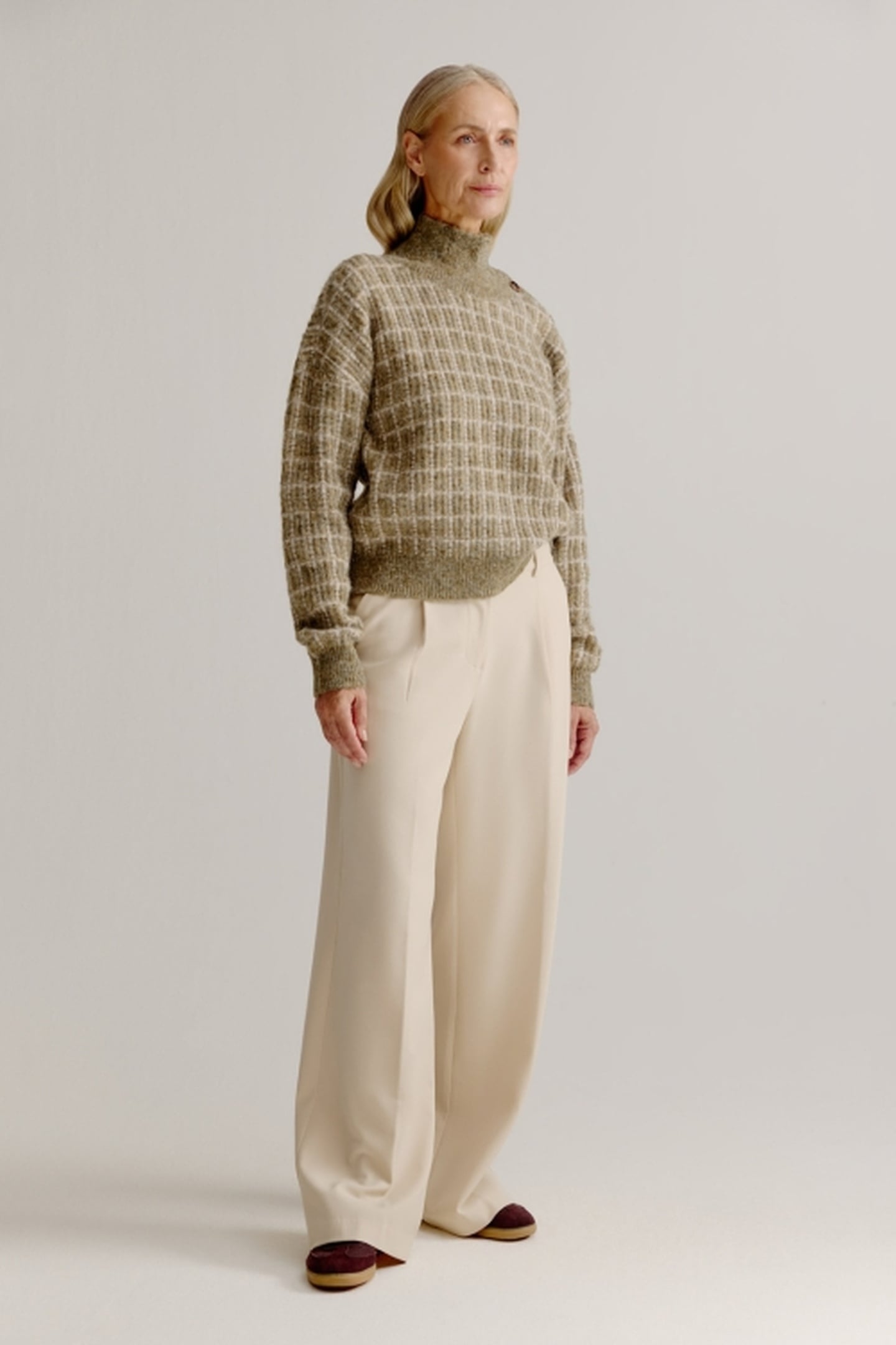 LIV SWEATER MOSS GREEN 1