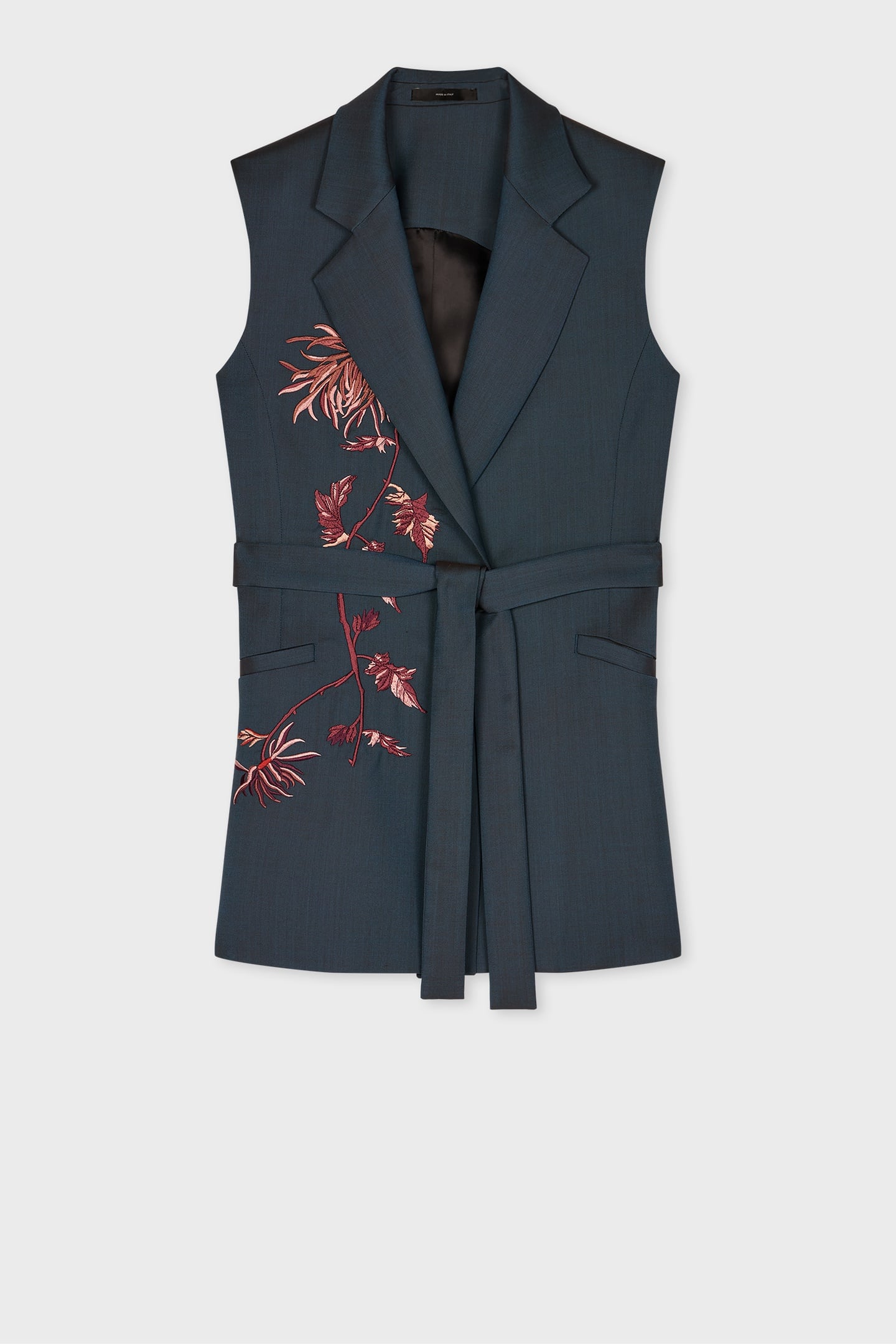 WOMENS SLEEVELESS JACKET INKY BLUE 3