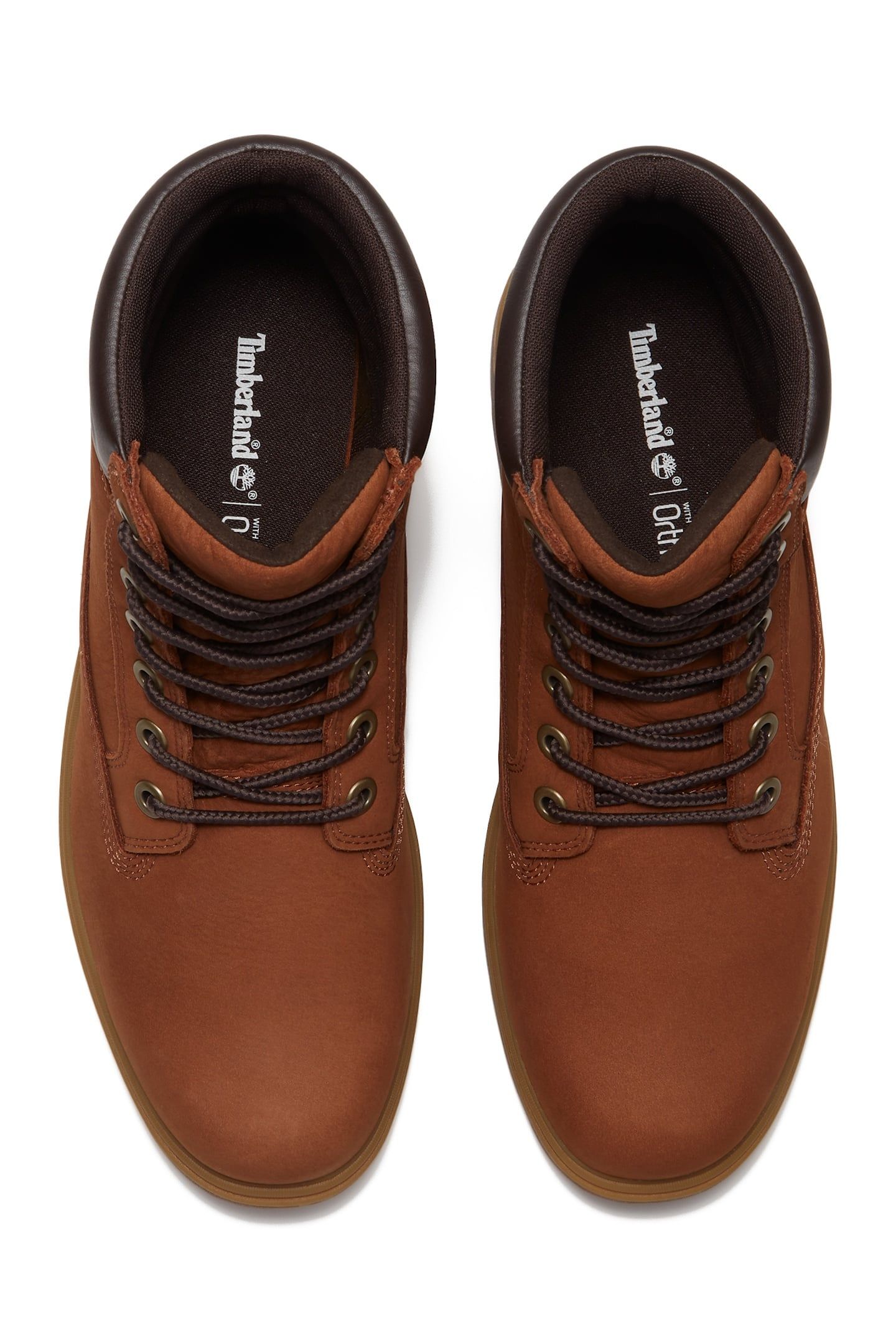6 INCH LACE UP WATERPROOF BOOT RUST NUBUCK 5