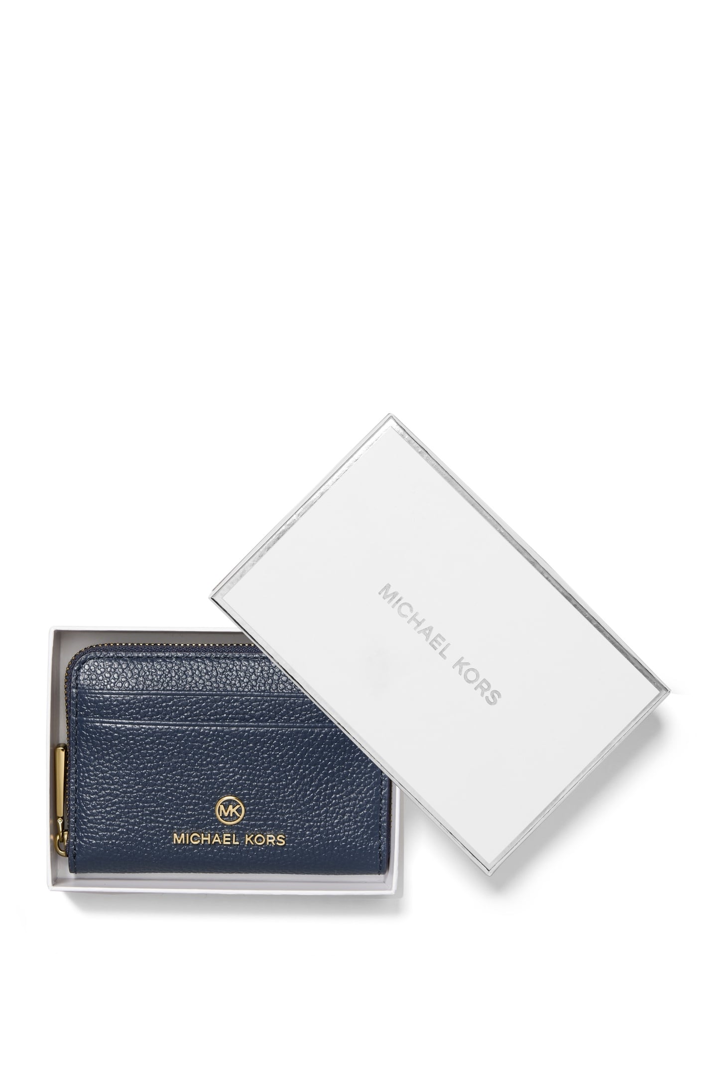 SMALL ZIP AROUND COIN CARD CASE NAVY 4