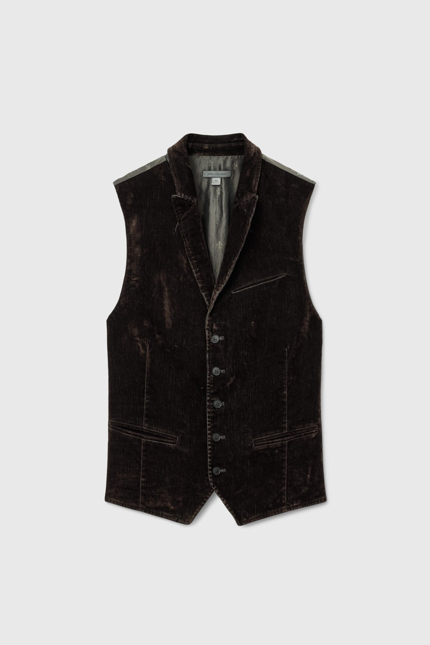 WOOSTER VEST DARK BROWN 1