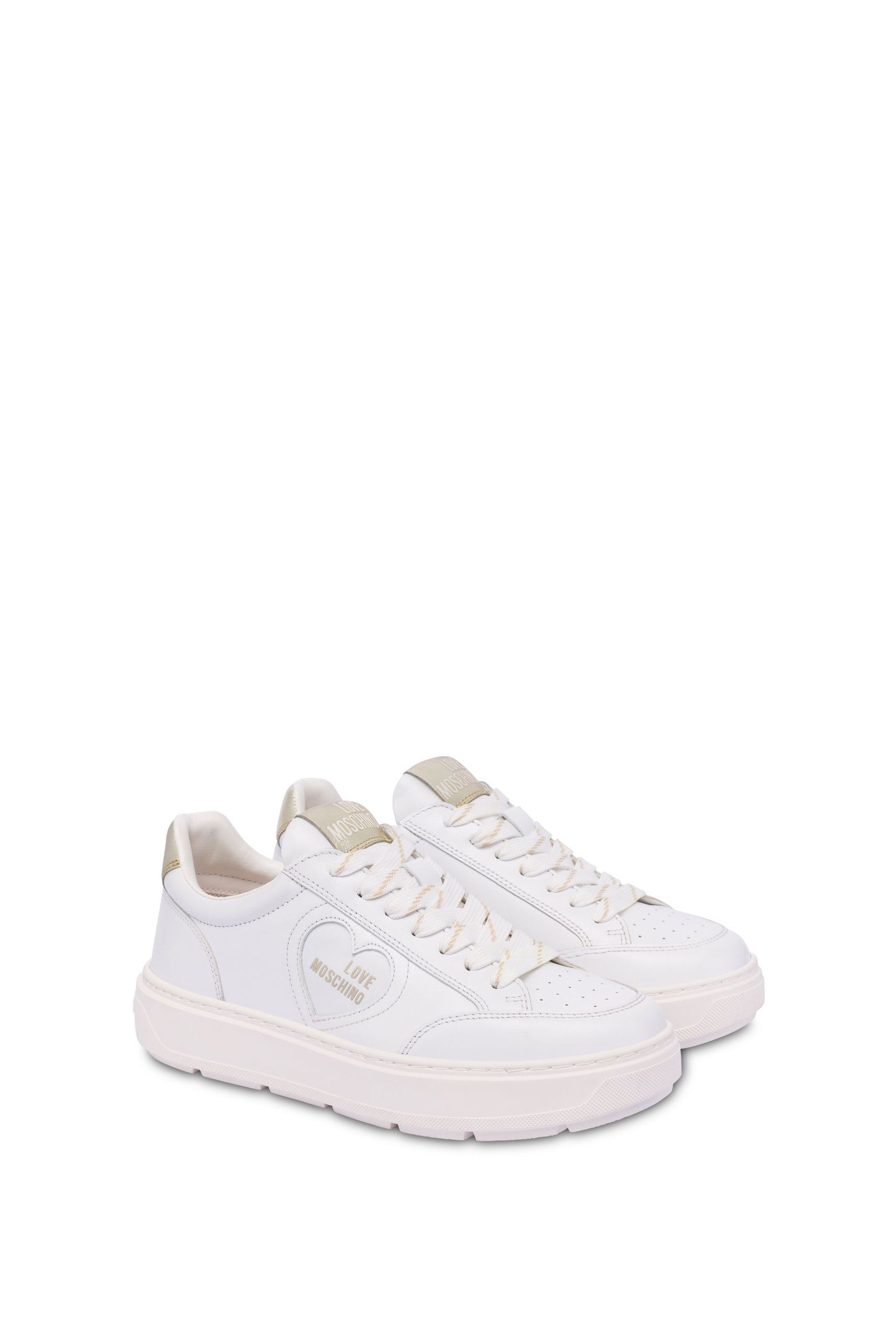 WHITE LEATHER SNEAKERS WHITE 2