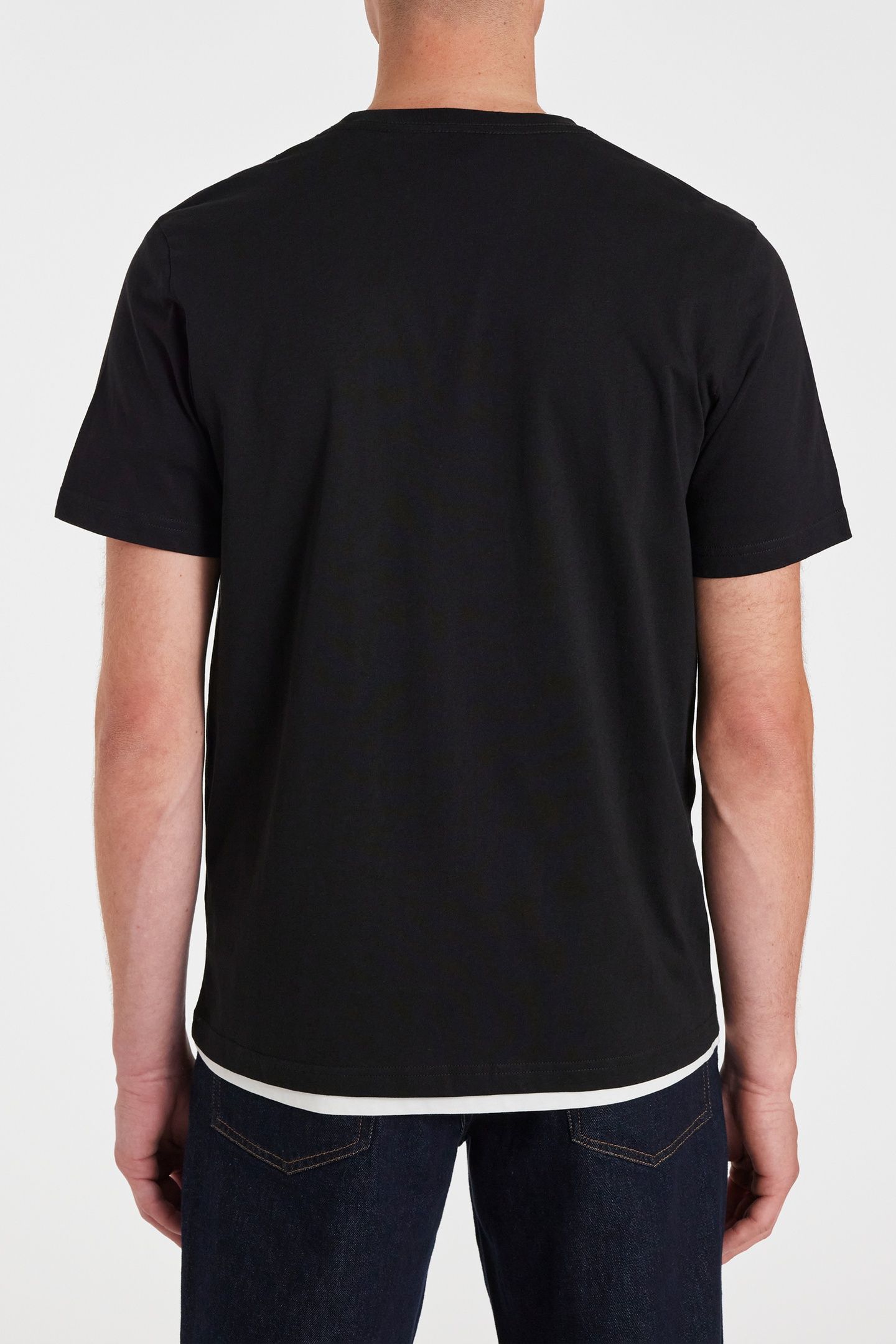 MENS REG FIT TSHIRT ZEBRA REPEAT BLACK 3
