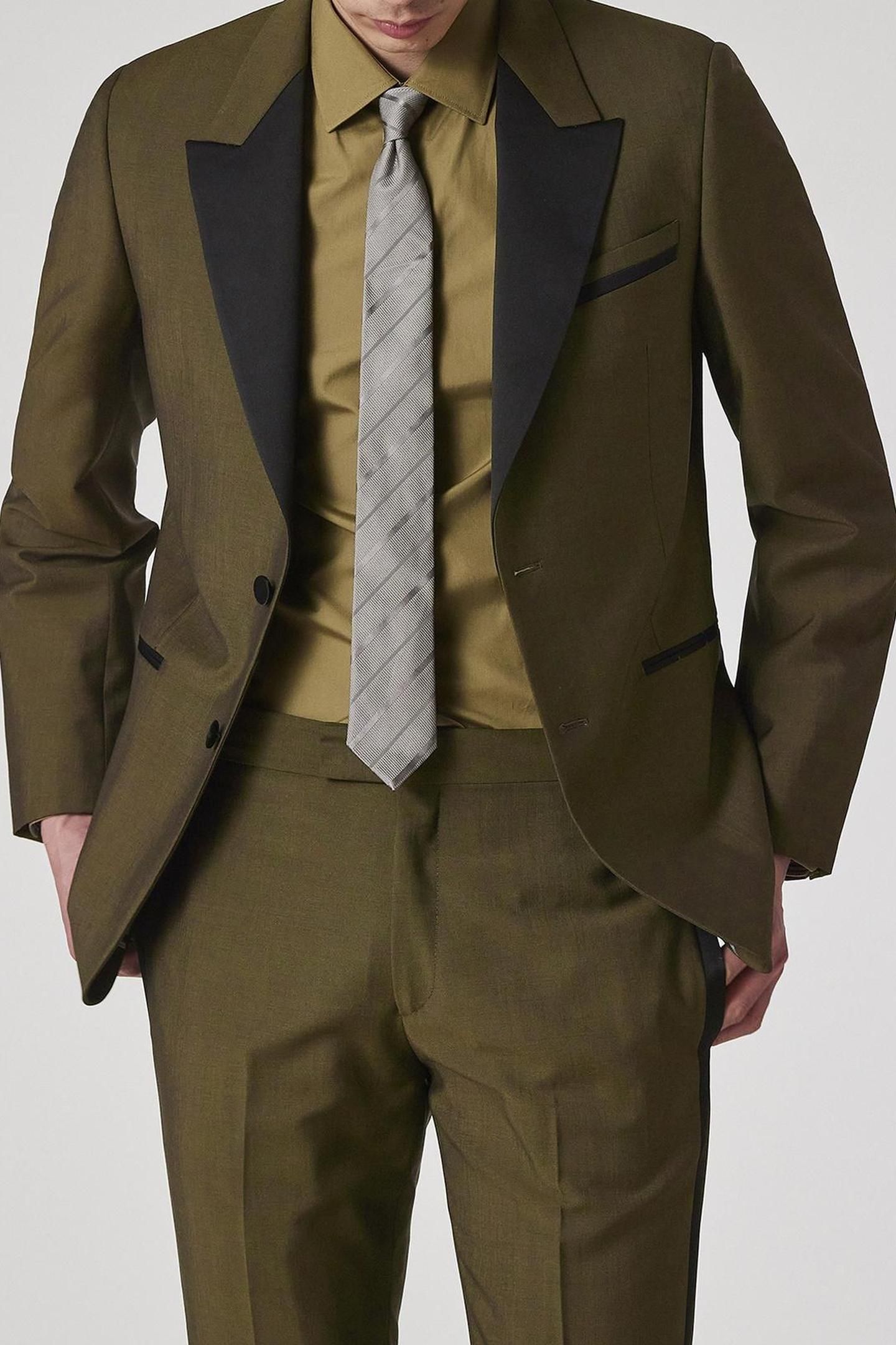 MENS 2 BUTTON JACKET BROWN 5