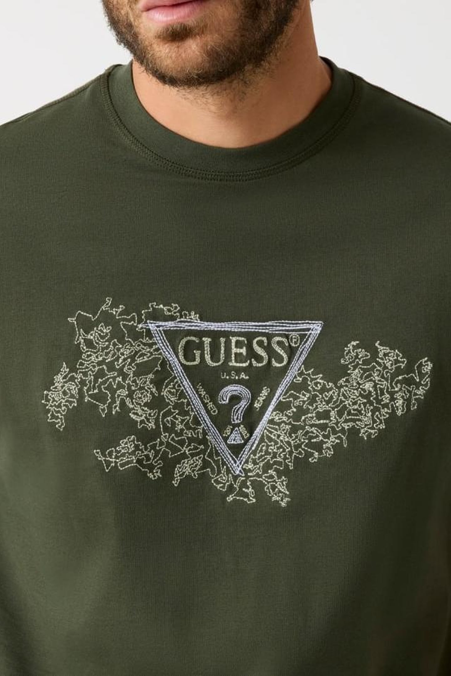 CN SS EMBROIDERY TRI GREEN DEPTHS 7
