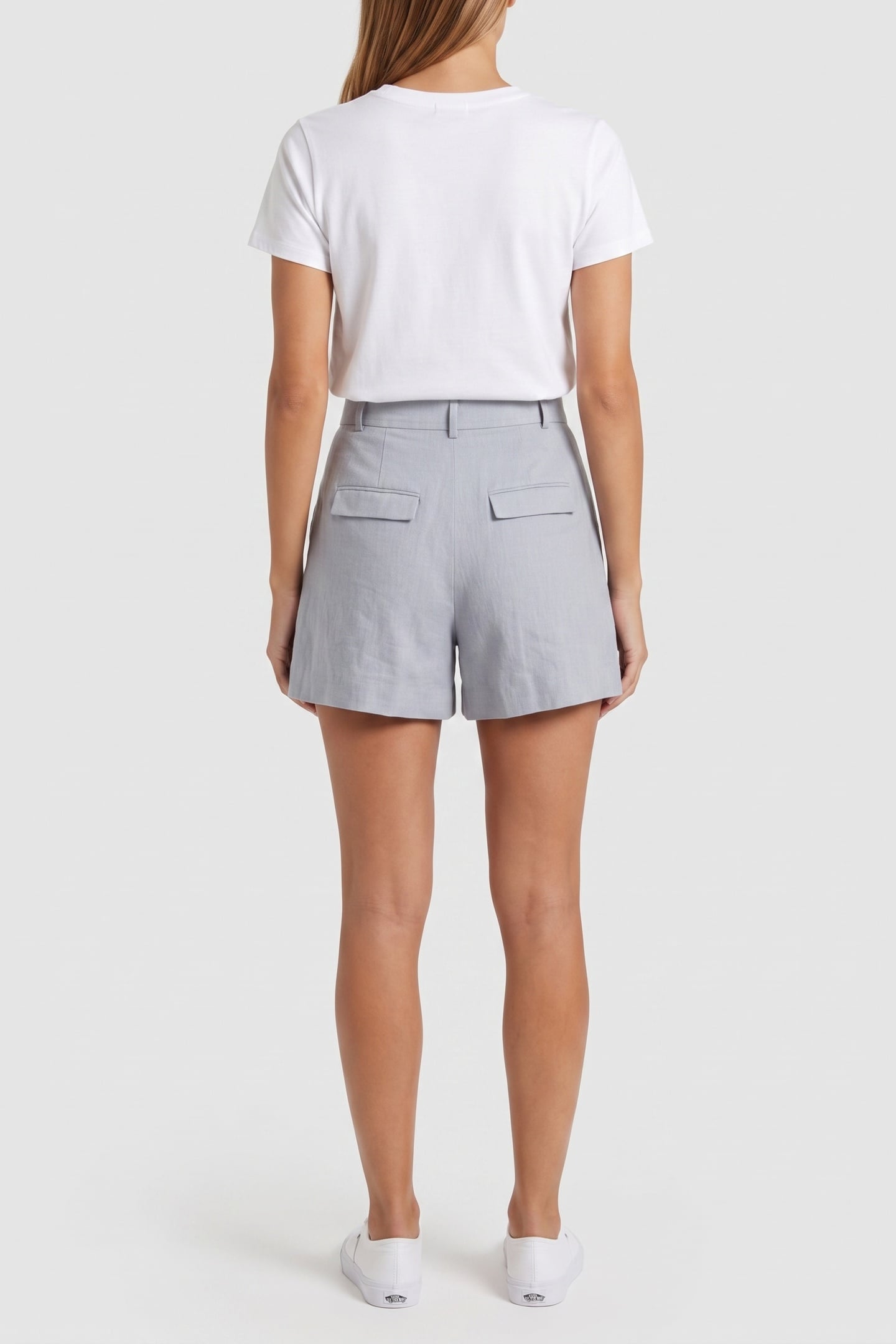 ES NALA LINNEN SHORTS BLUE 2