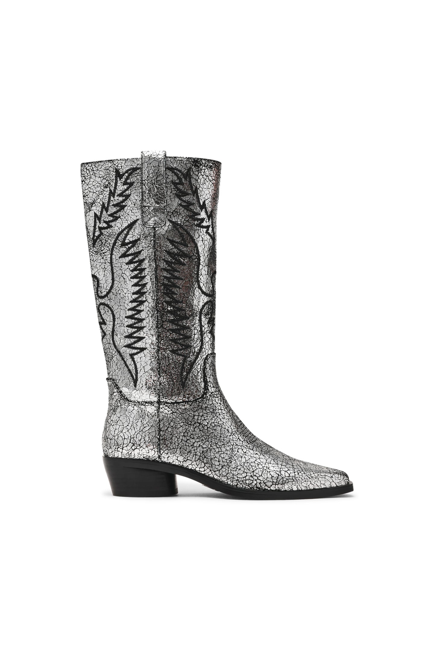 TREVI BOOTS SILVER LEATHER 1