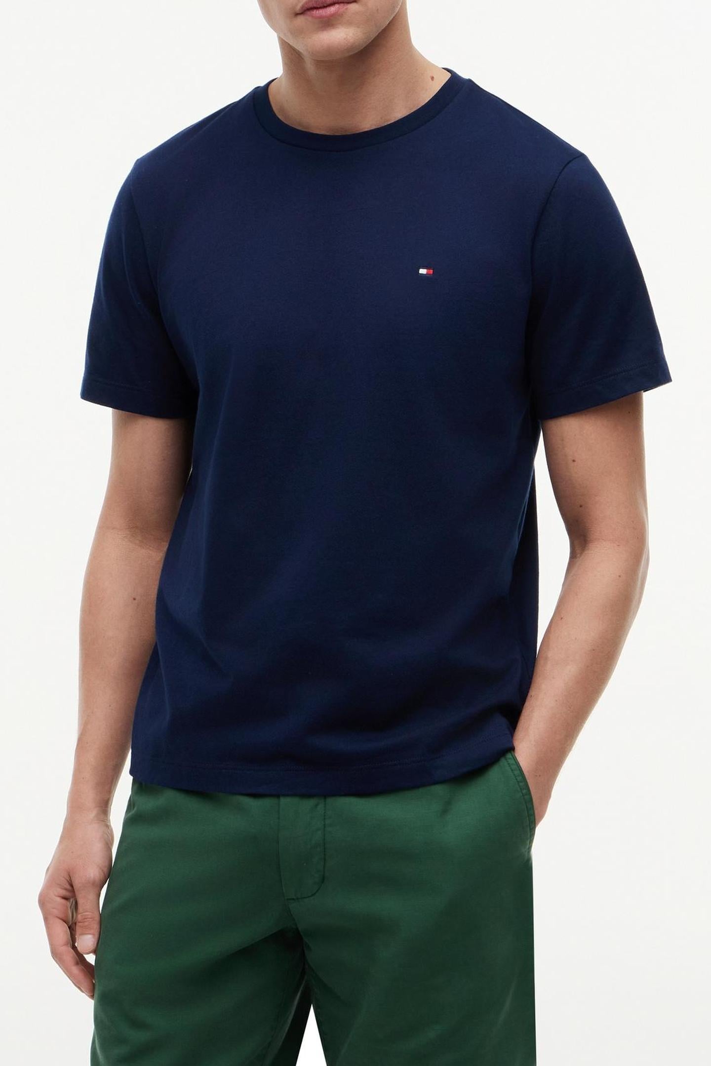 FLAG EMBROIDERY T-SHIRT CARBON NAVY 1