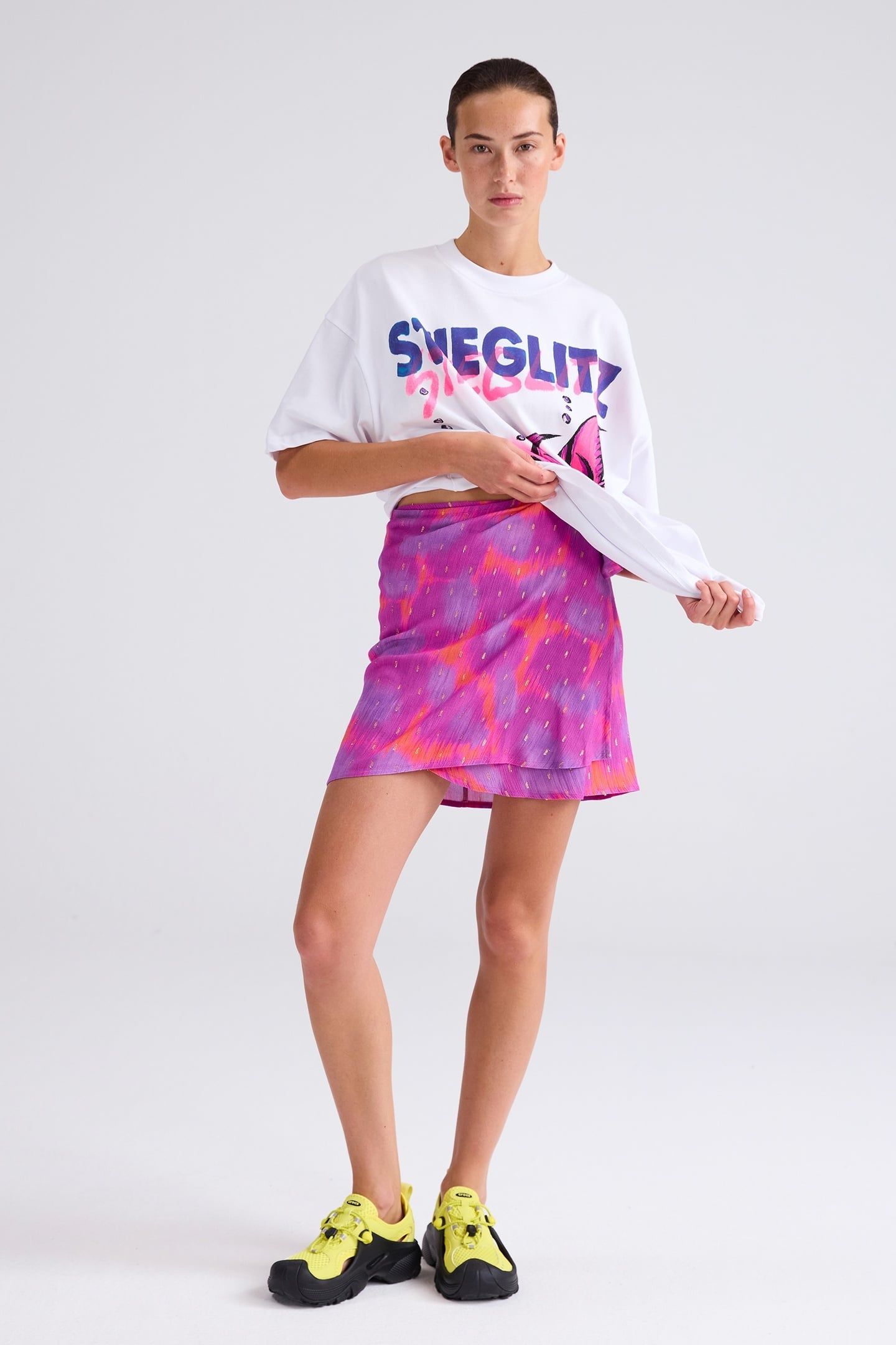 CHERYL WRAP SKIRT PINK 1
