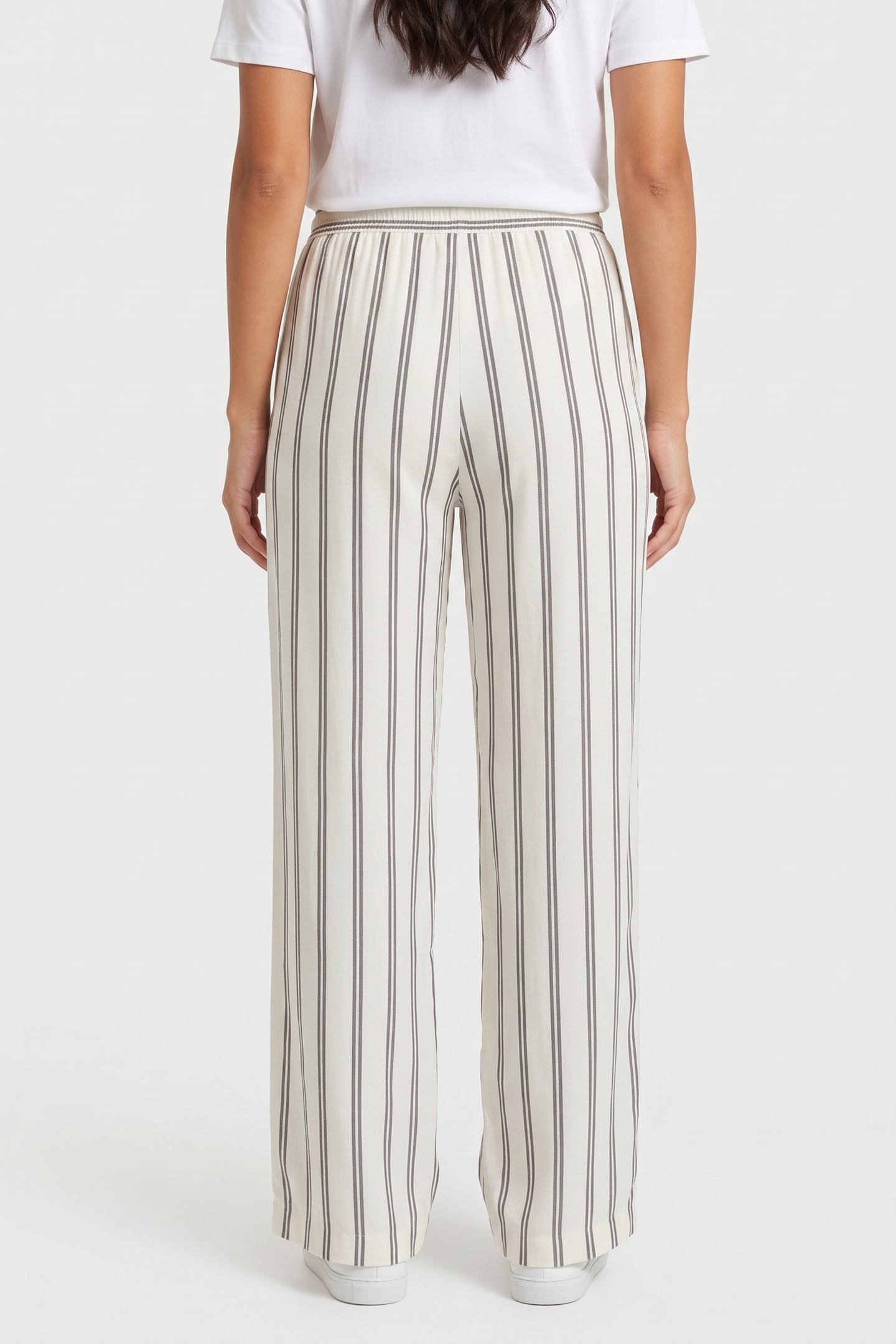 ST DIANA STRIPE TROUSER WHITE 2