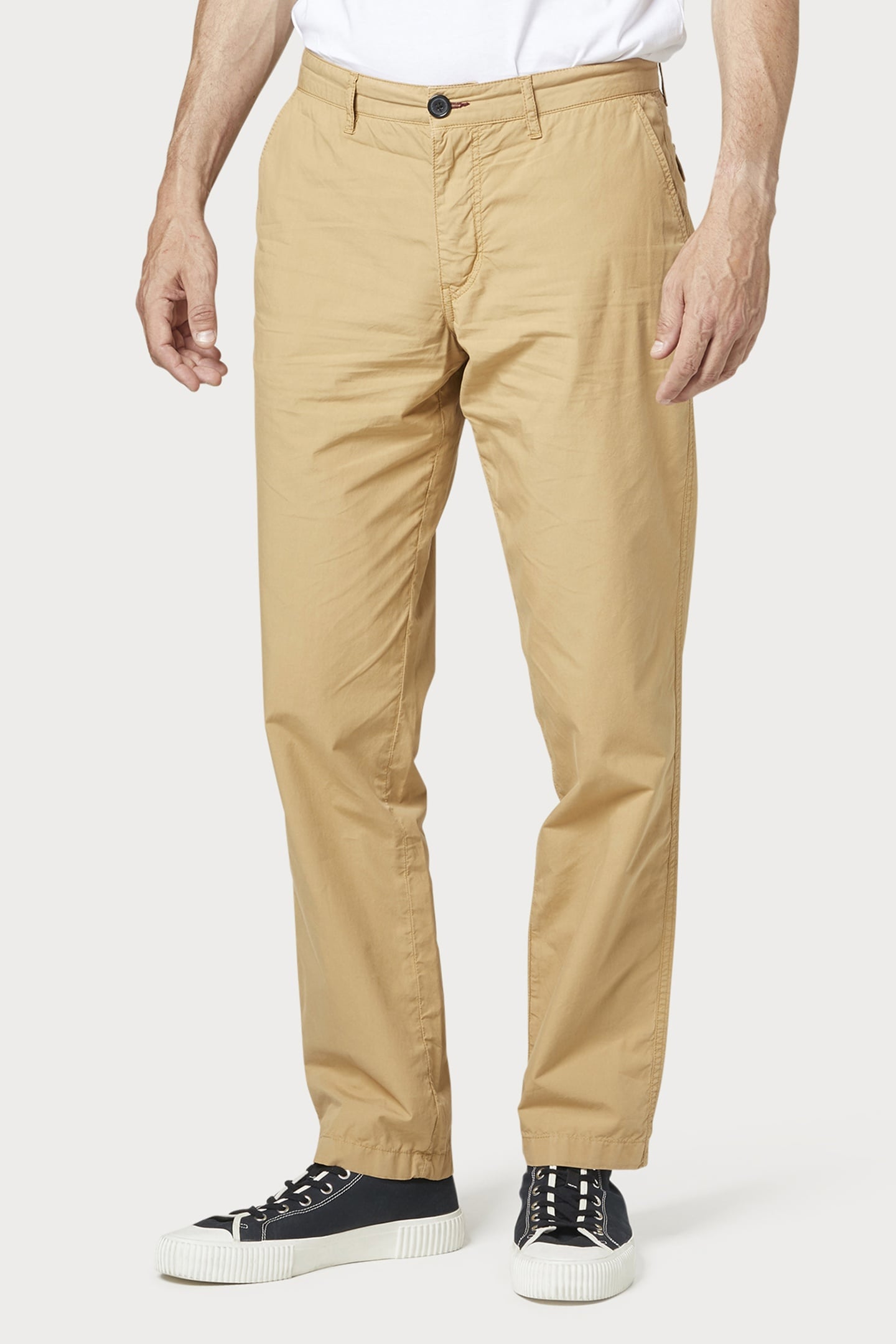 MENS TAPERED FIT CHINO TAN 1