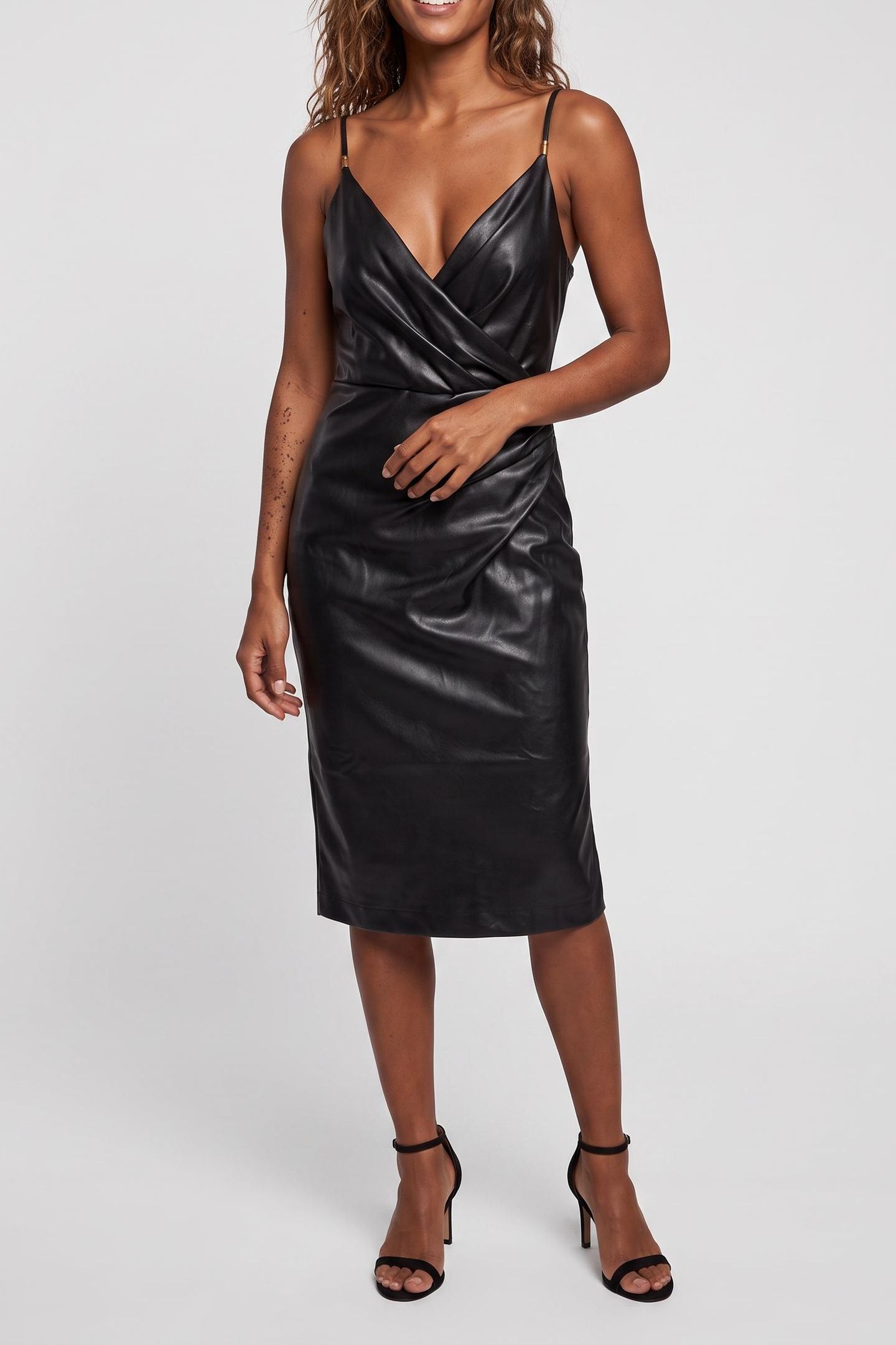 FERGIE SL DRAPED MID JET BLACK A996 1