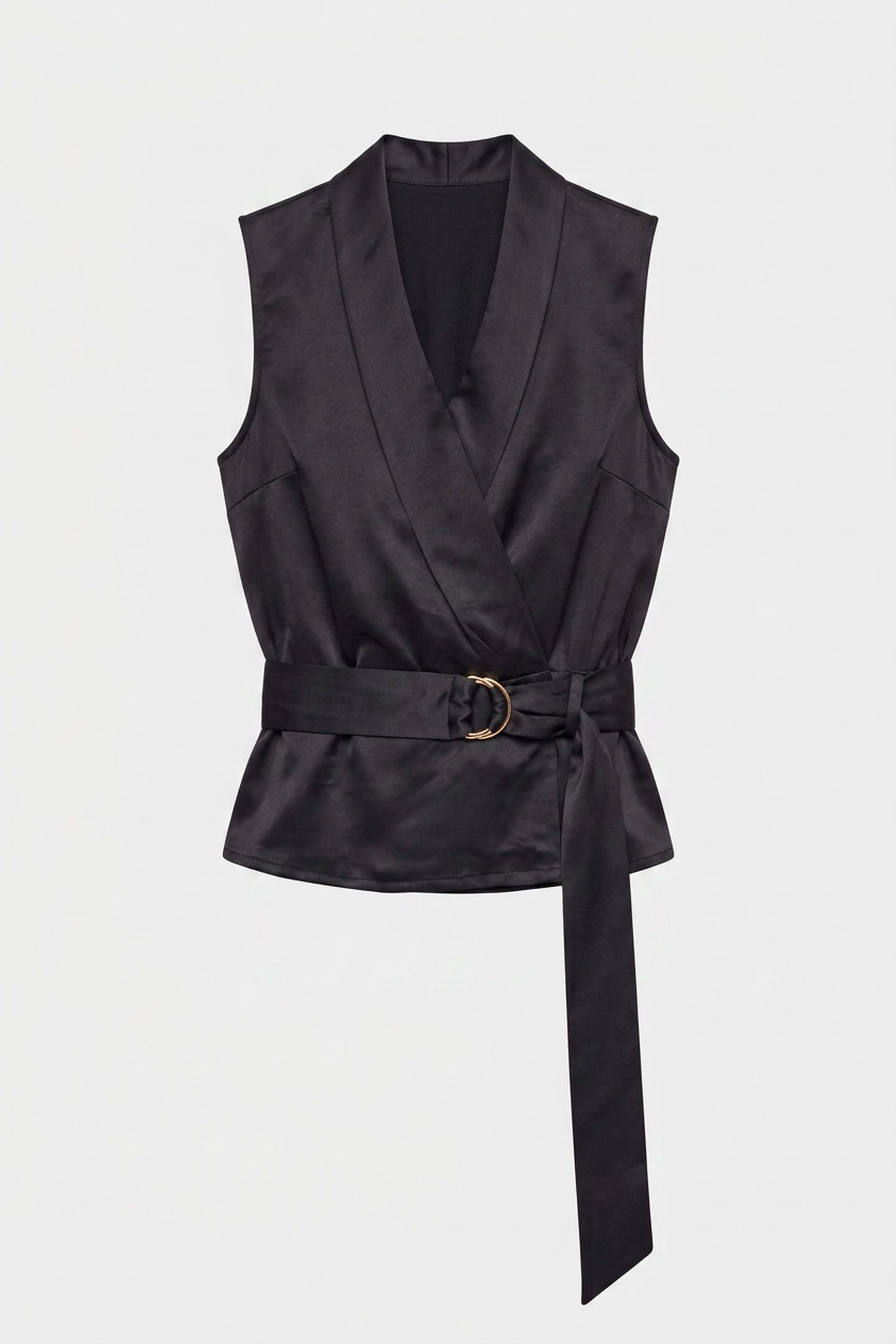 IVA OVERLAP SL BLOUS JET BLACK A996 3