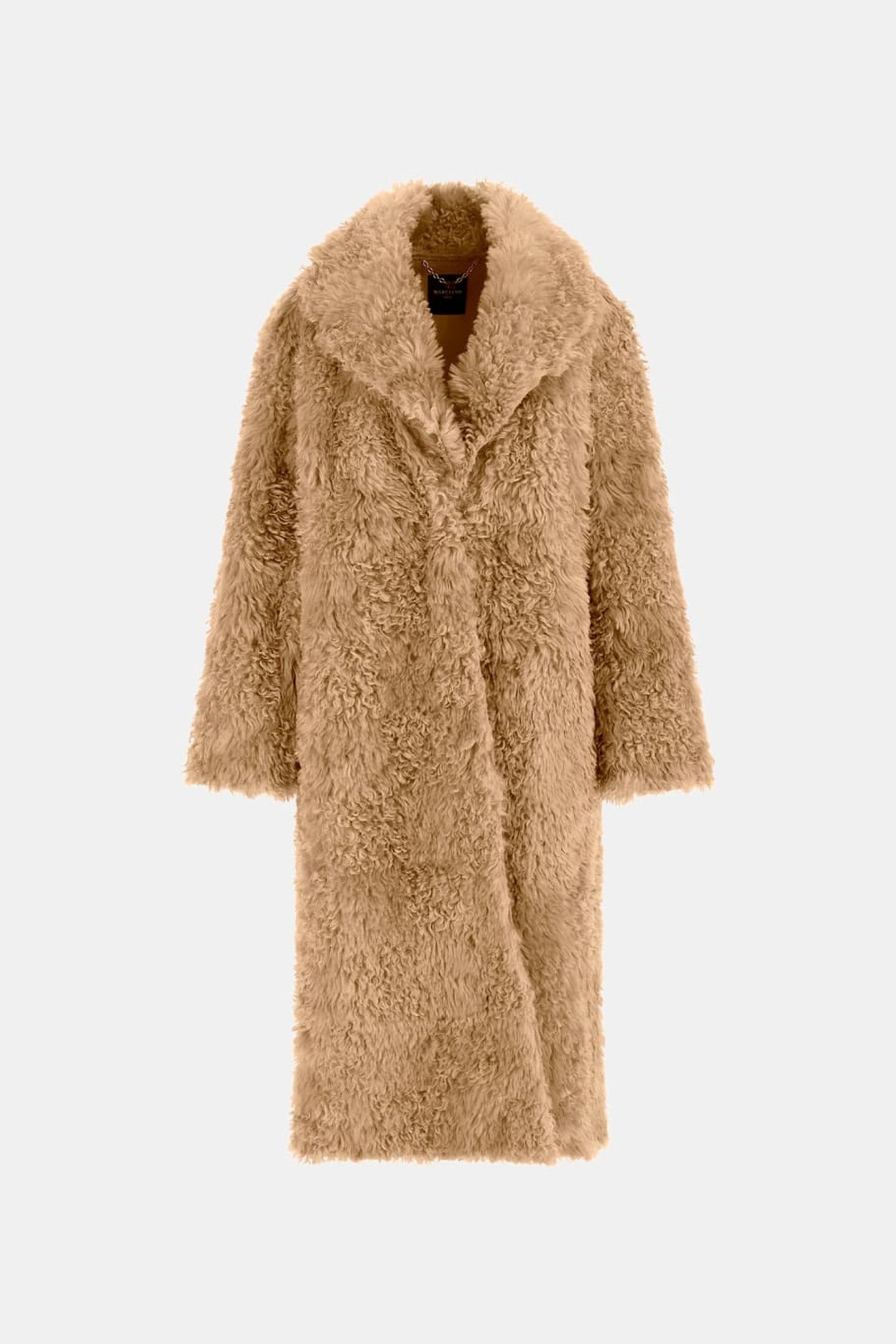 MARGOT LONG FAUX FUR DESERT MUD MULTI 5