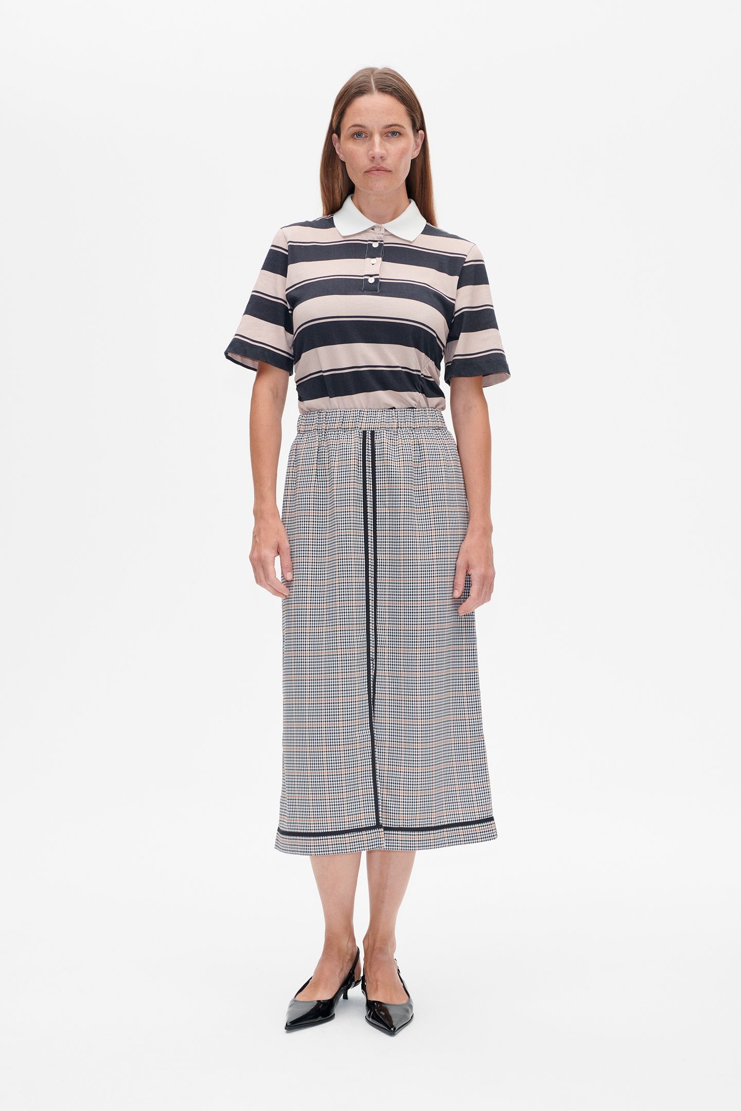 SOFIE SKIRT GREY WALLSTREET CHECK 1