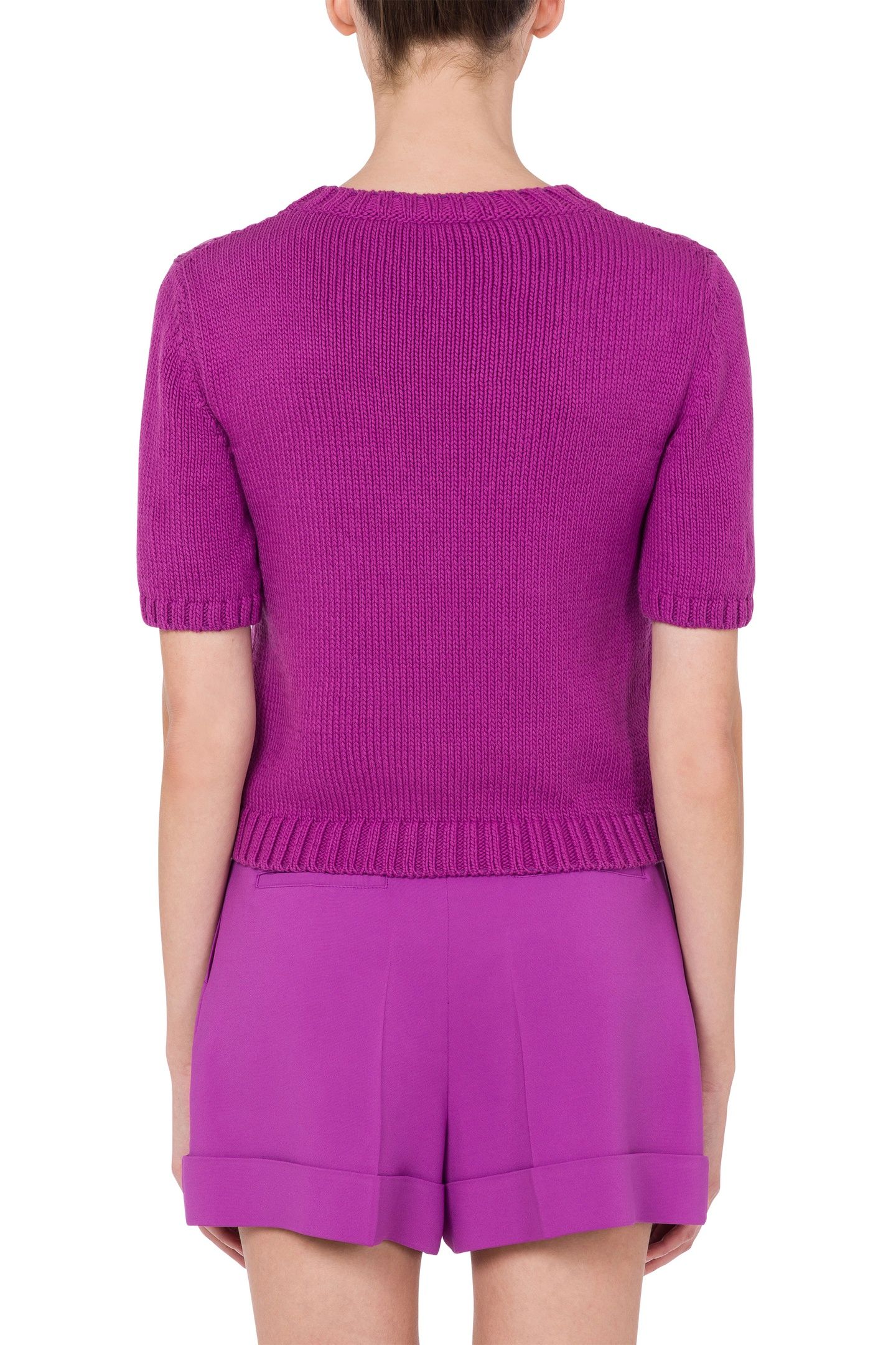 PEACE SYMBOL KNIT TOP PURPLE 2