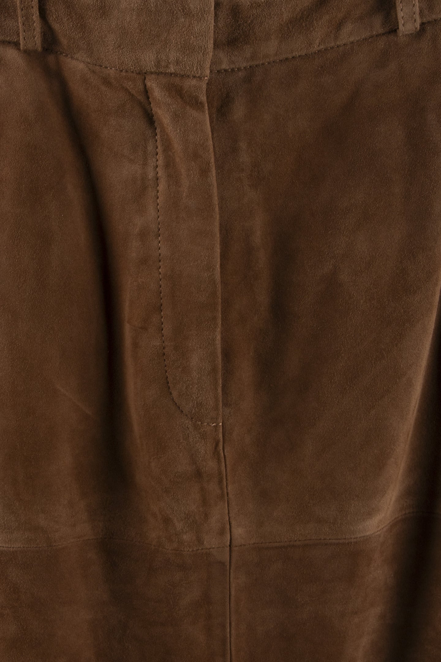 X CLOVER SUEDE SKIRT BEIGE 4