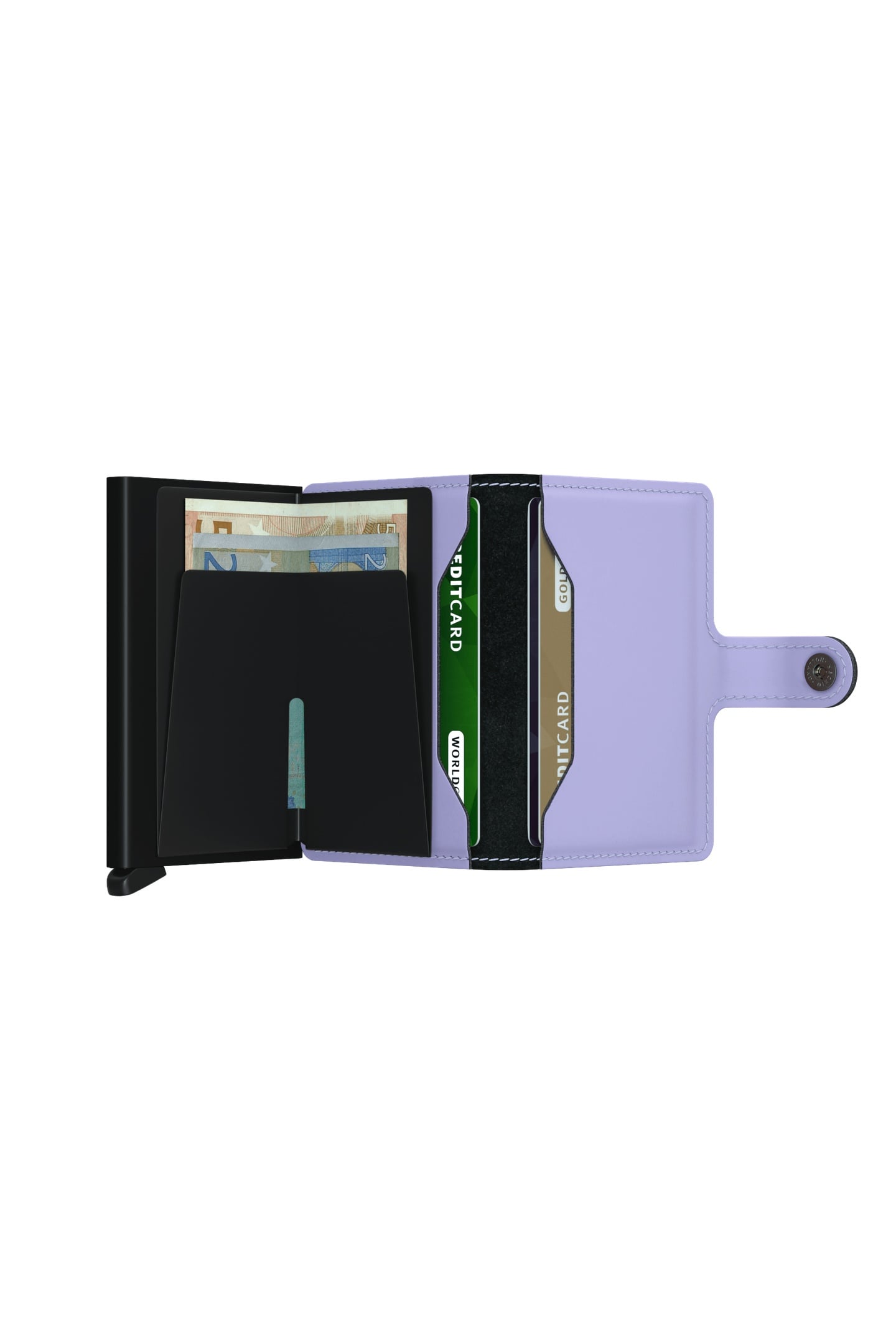 UNISEX MINIWALLET LILAC BLACK 4