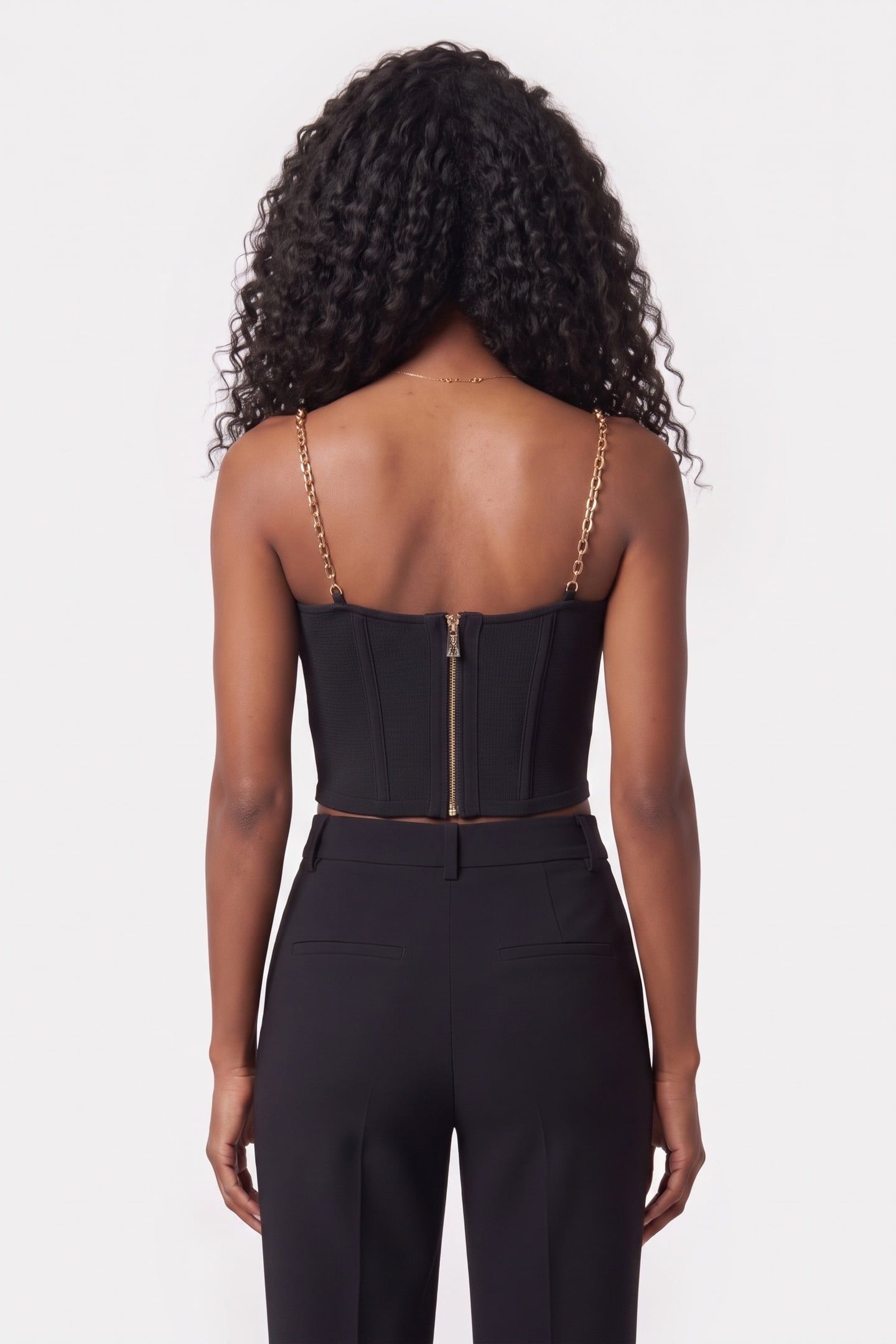 AISHA BUSTIER TOP BA JET BLACK A996 2