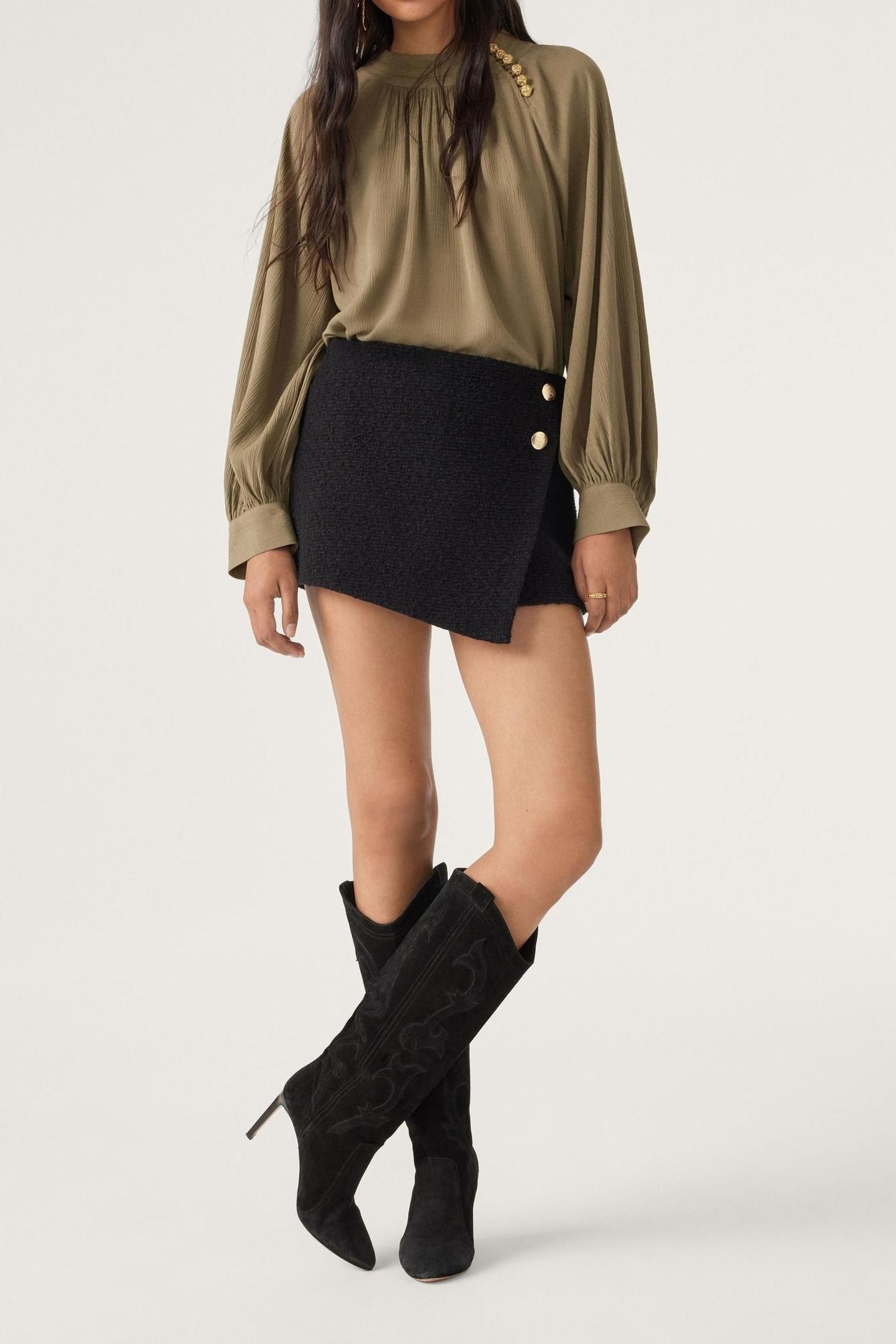 LONG SLEEVES BLOUSE KAKI 3