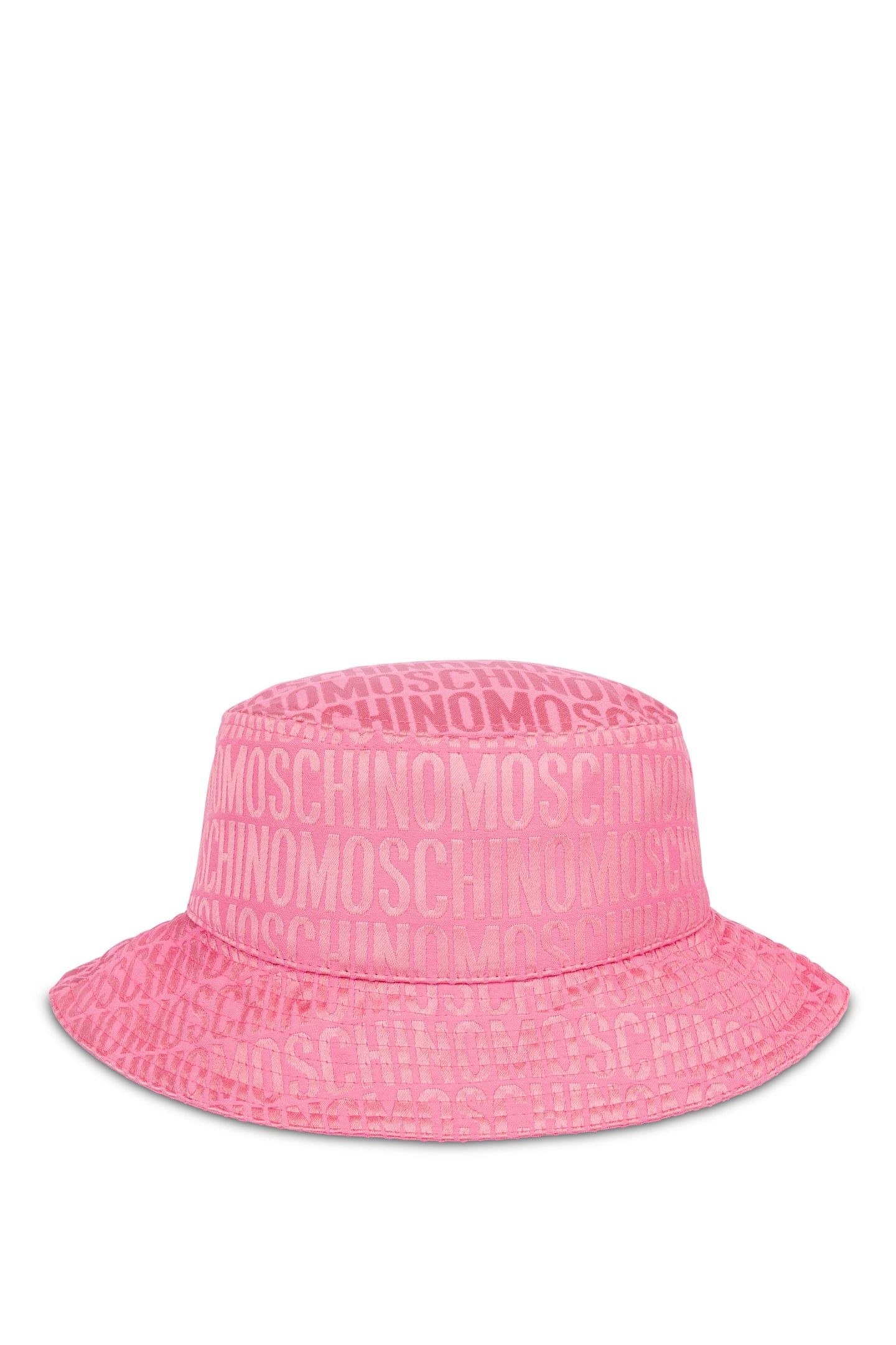 ALLOVER LOGO NYLON BUCKET HAT PINK 2