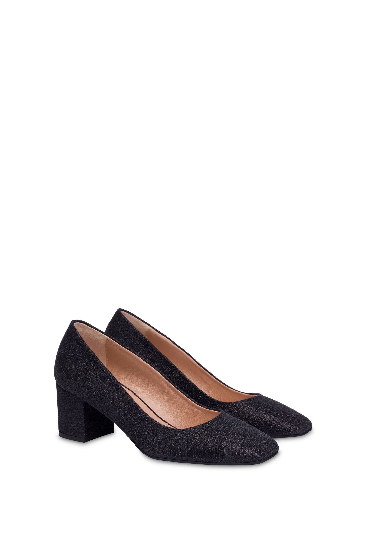 GLITTER PUMPS BLACK 2