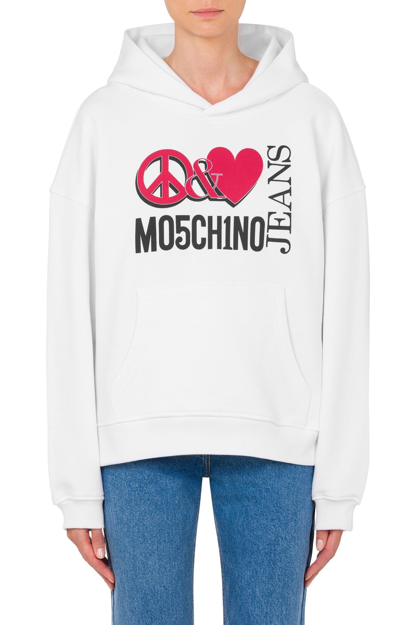 PEACE & LOVE HOODIE WHITE 1
