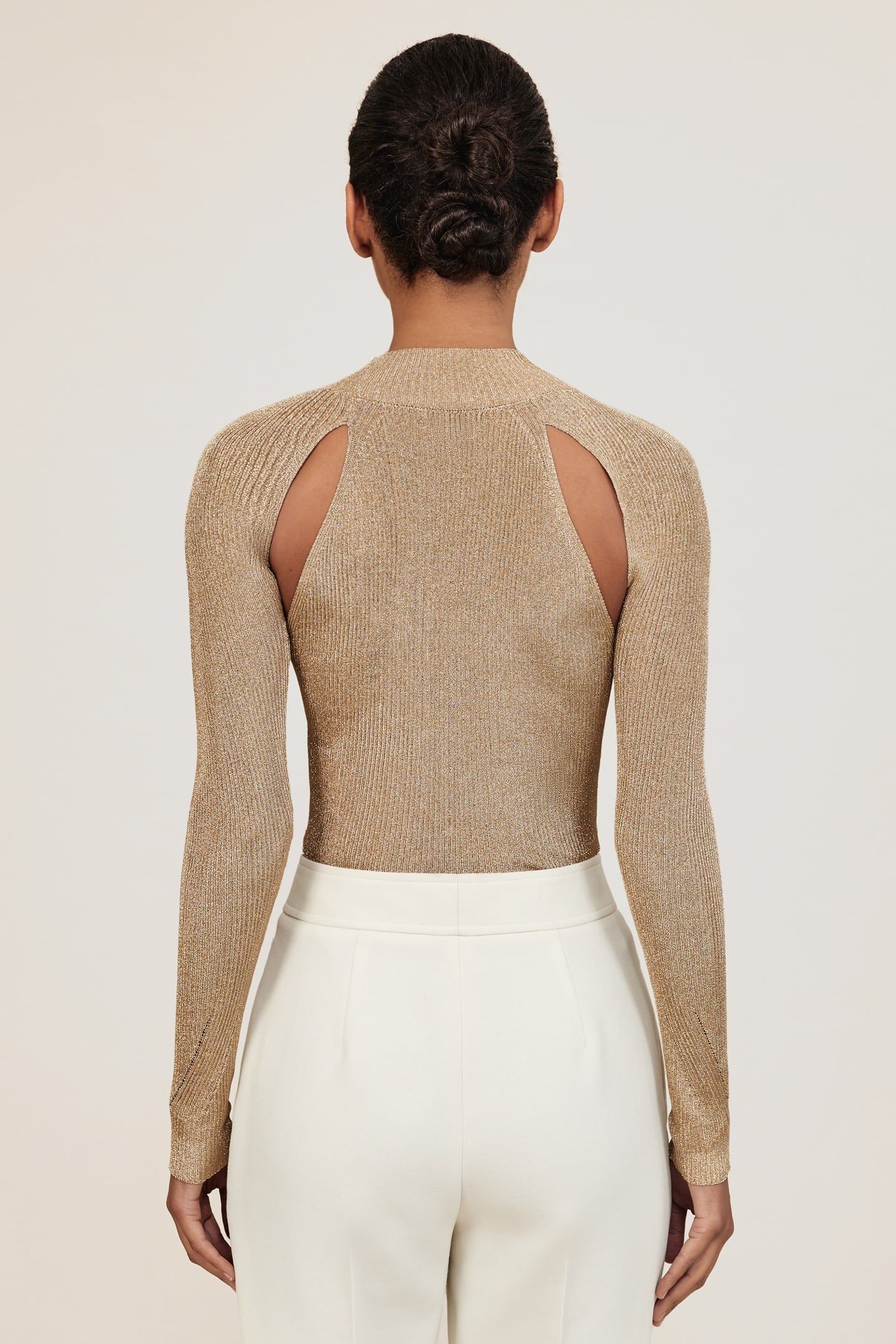METALLIC LONG SLEEVE GOLD 2