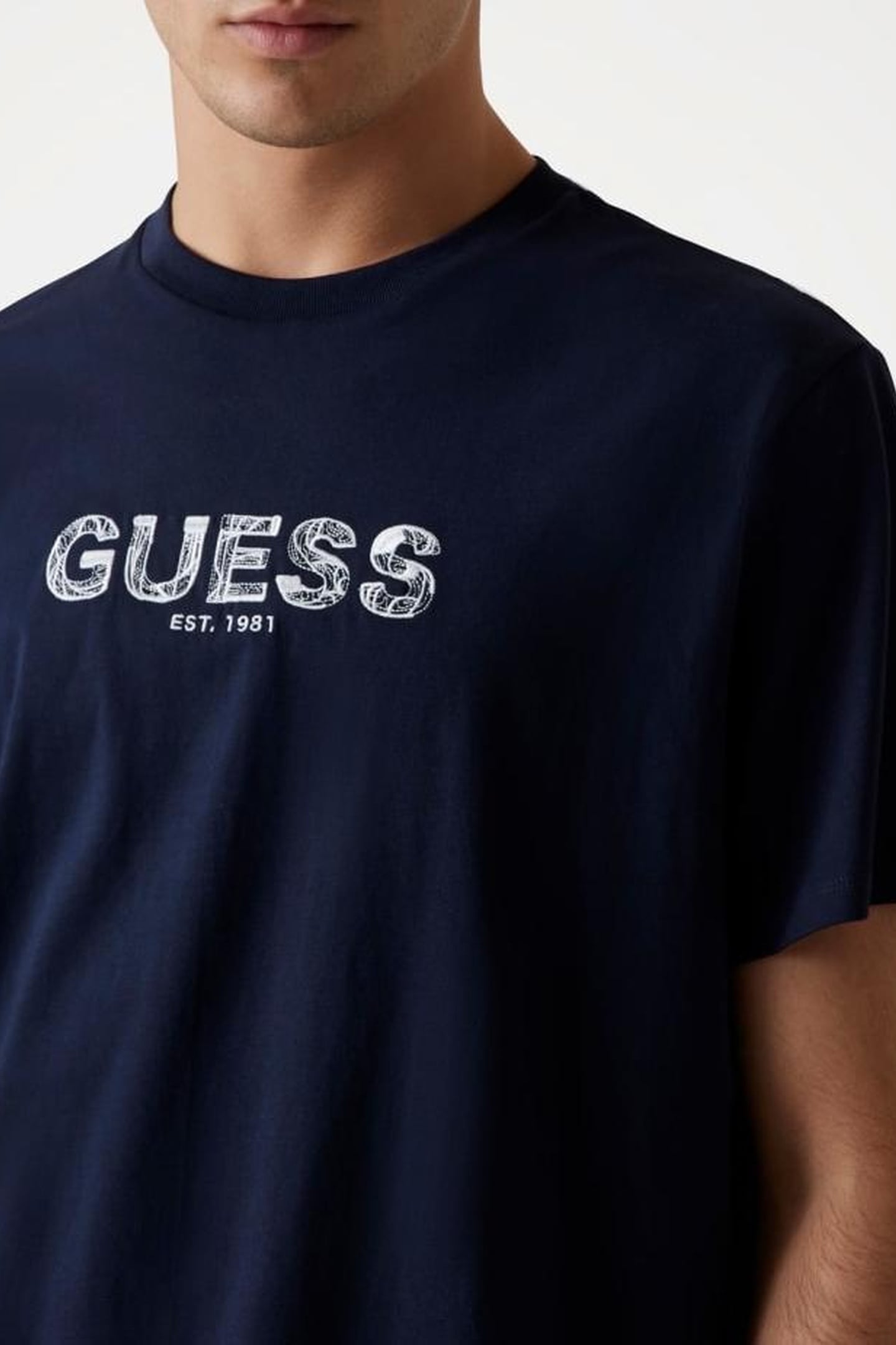 SS BSC GUESS EMBROID SMART BLUE MULTI 6