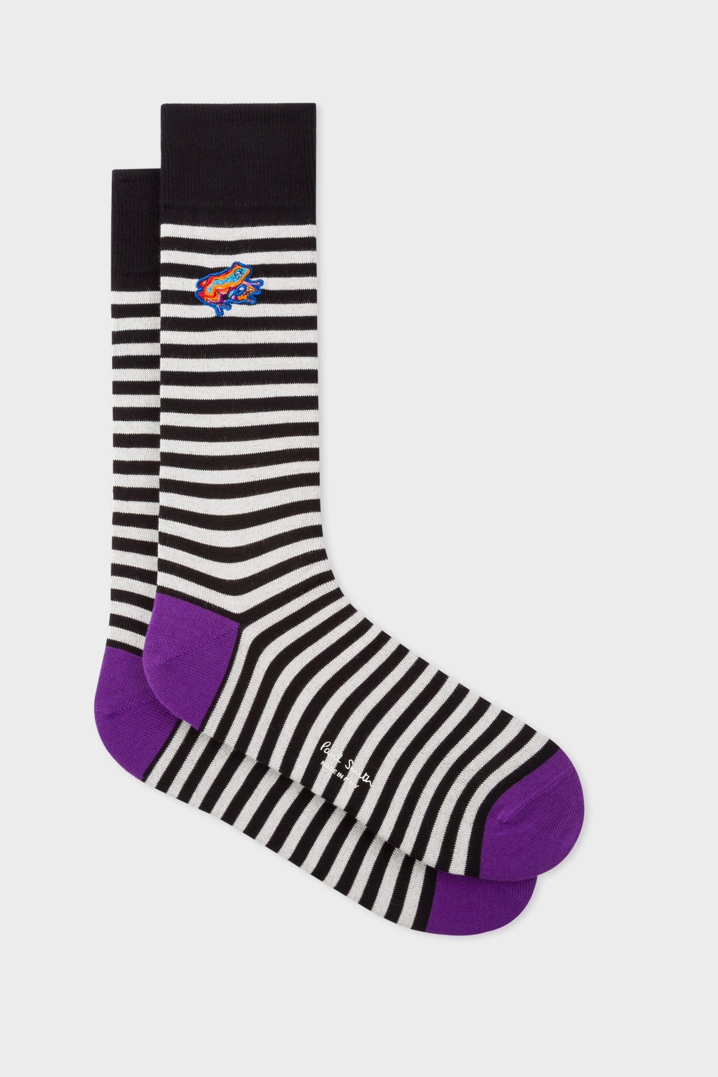 MEN SOCK DREAMER EMBRDRY BLACK 2