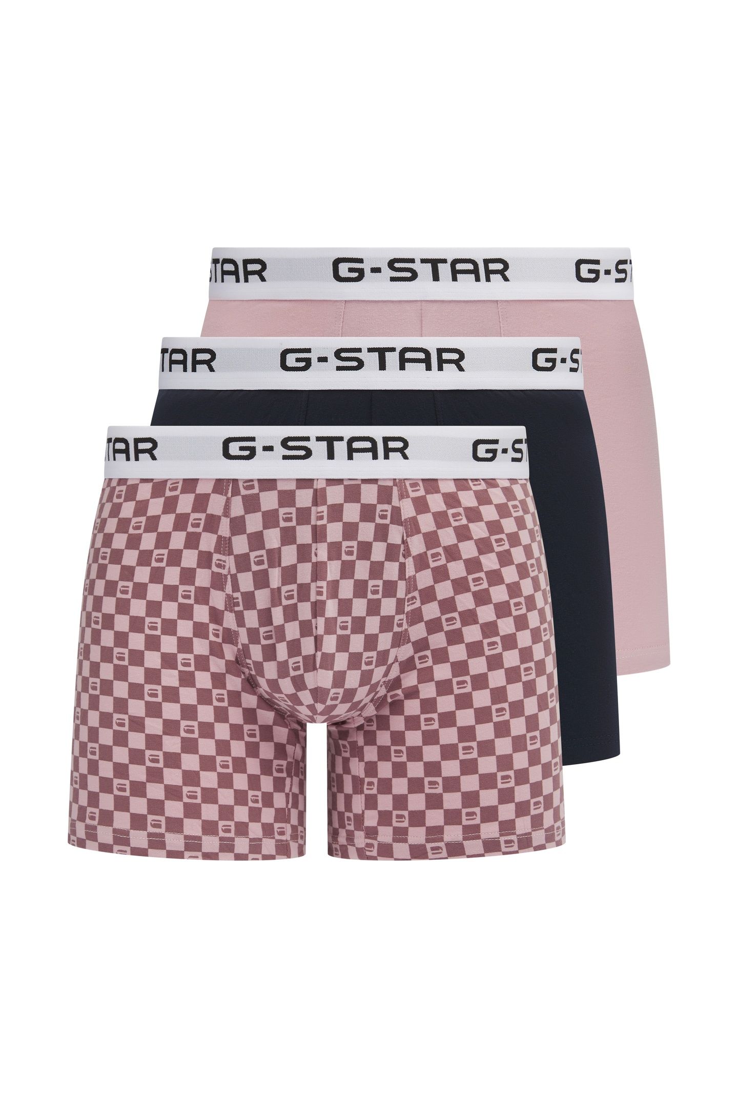 UNDERWEAR EMBER 3 PACK MIXED TRUNKS BURNISHED/AOP/NAVY 1