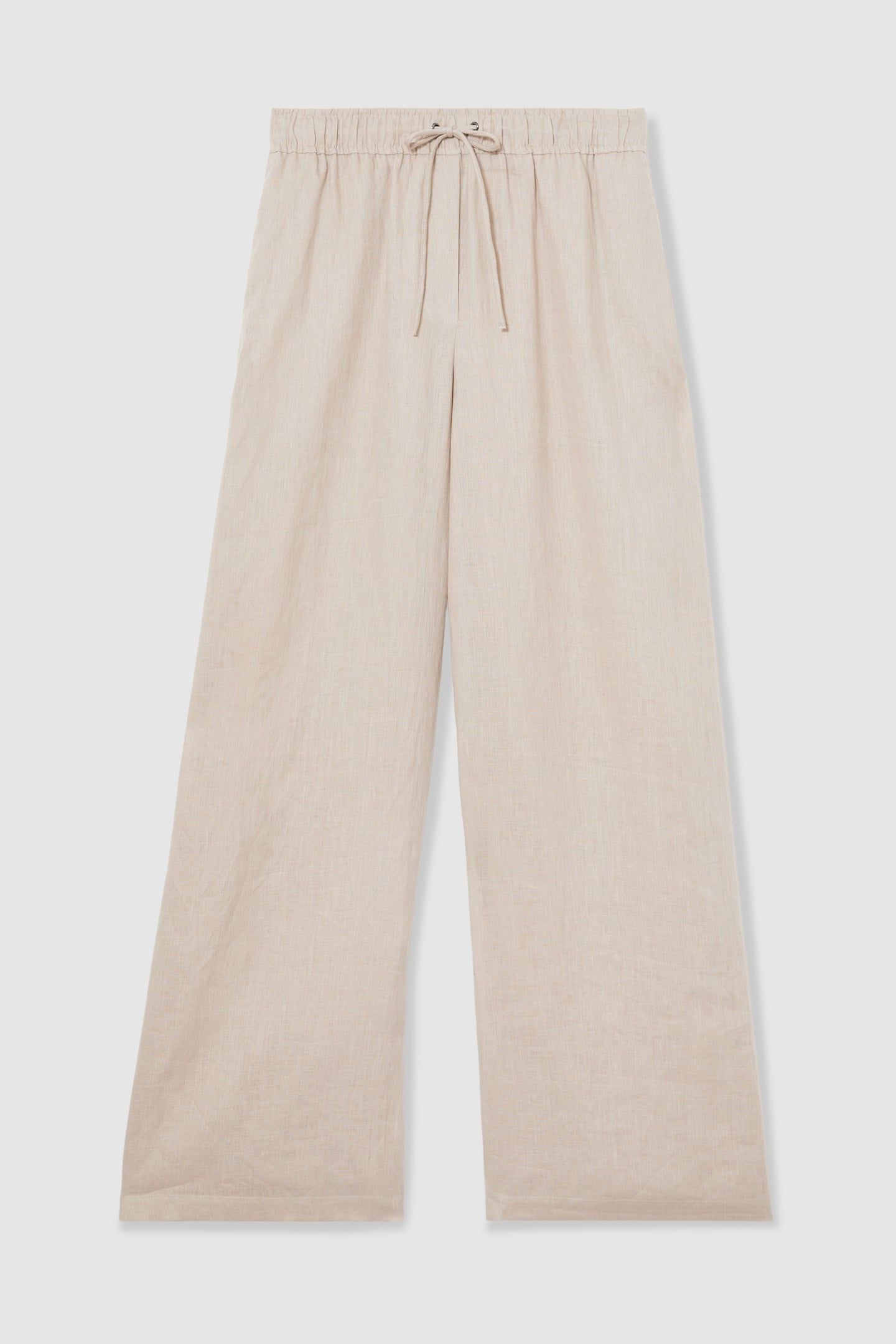 LINEN WIDE LEG TROUSER NEUTRAL 3