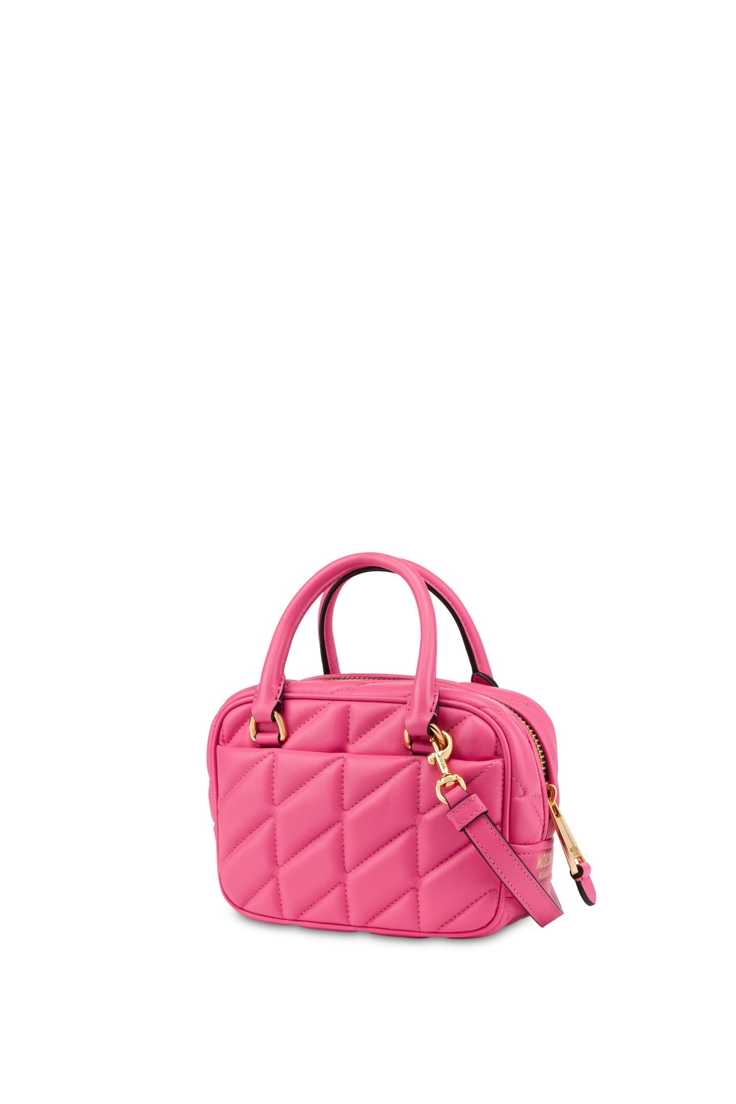 DOUBLE SMILEY® LOGO QUILTED HANDBAG PURPLE 1
