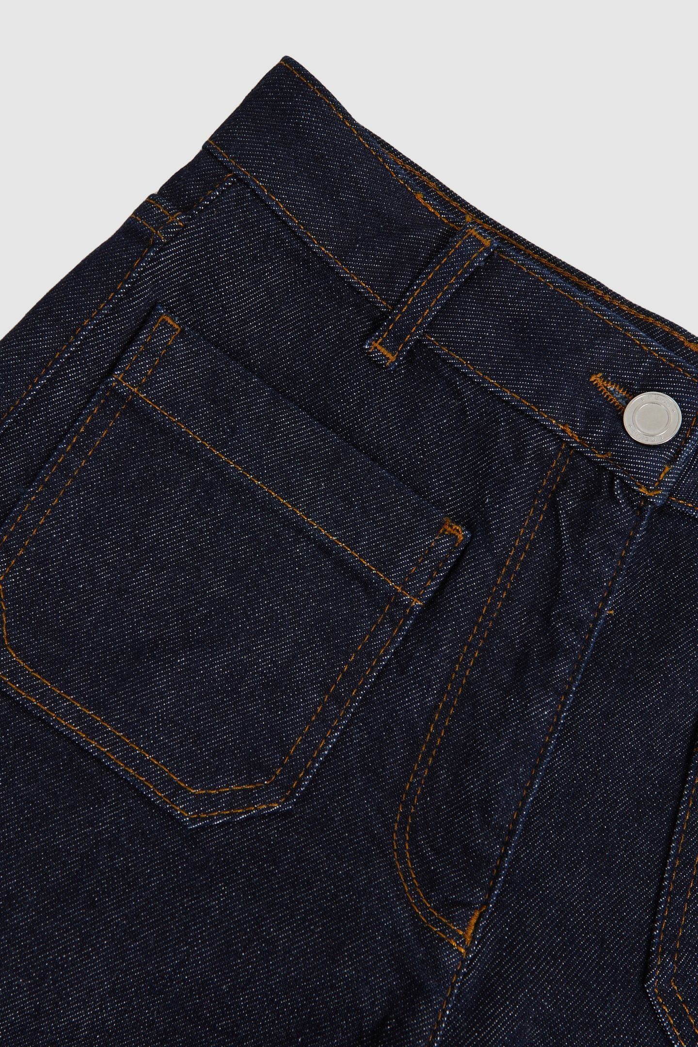 STRAIGHT PATCH POCKET JEAN DARK BLUE 8