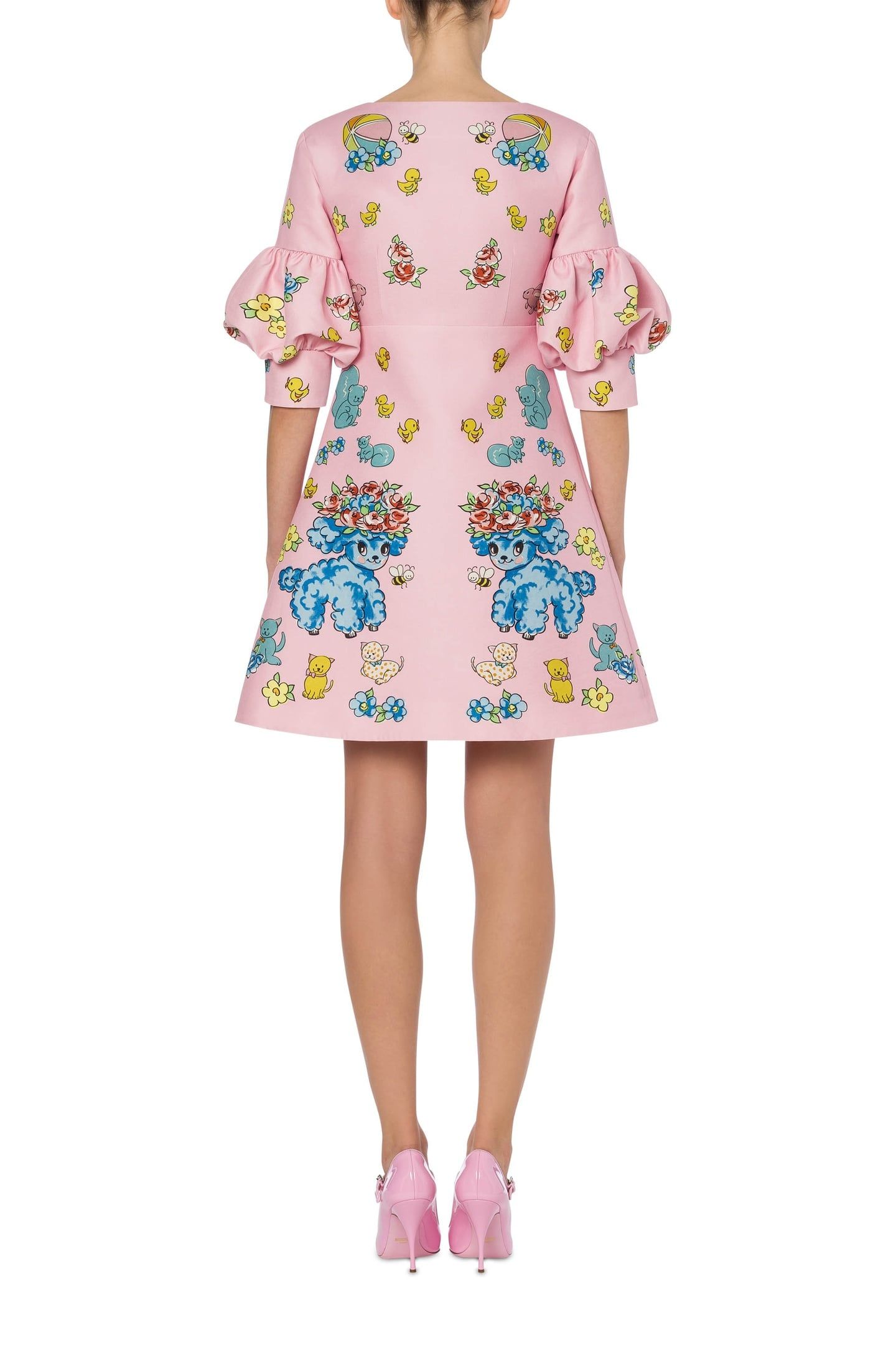 CALICO ANIMALS DUCHESSE DRESS PINK 2