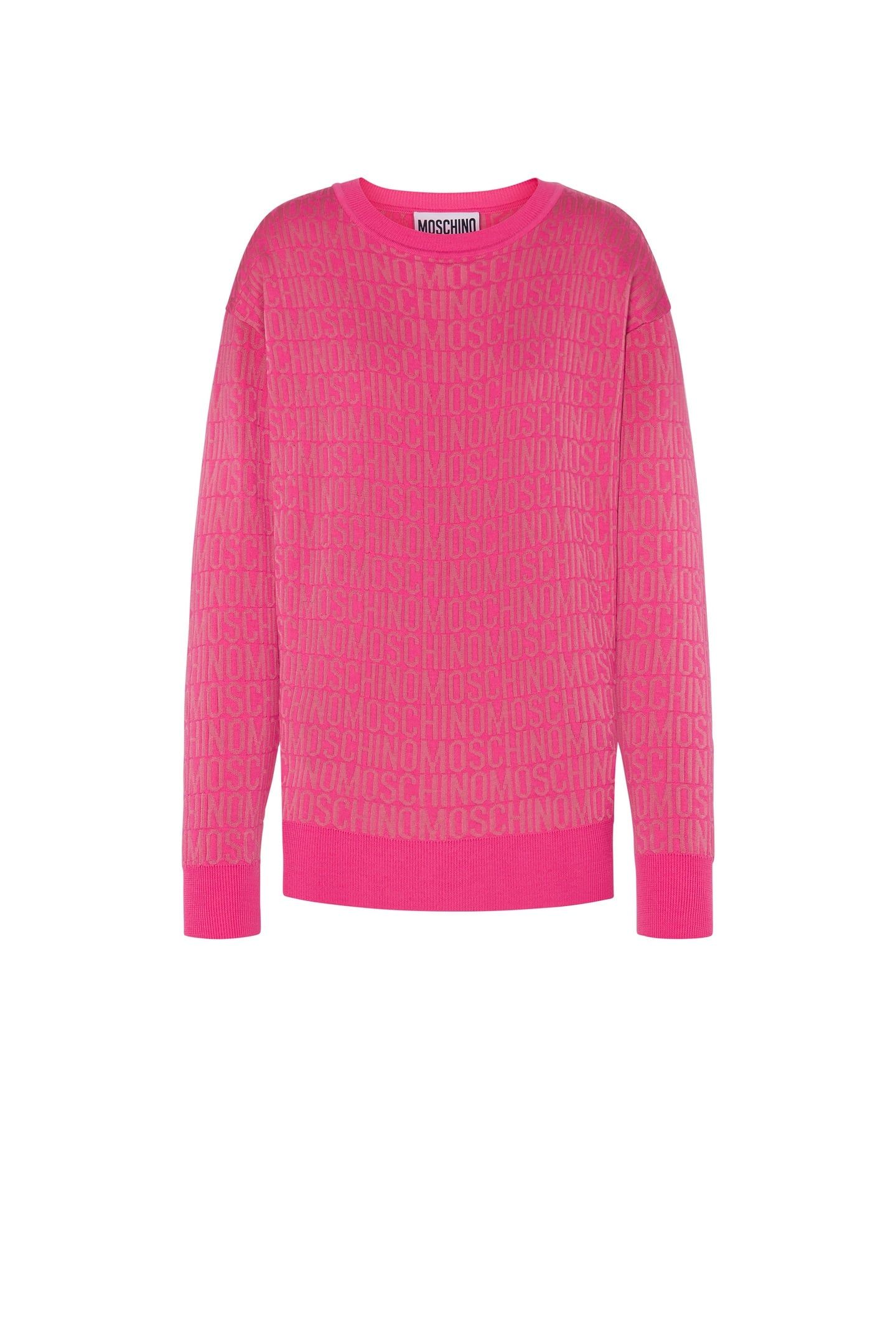 ALLOVER LOGO WOOL PULLOVER PINK 3