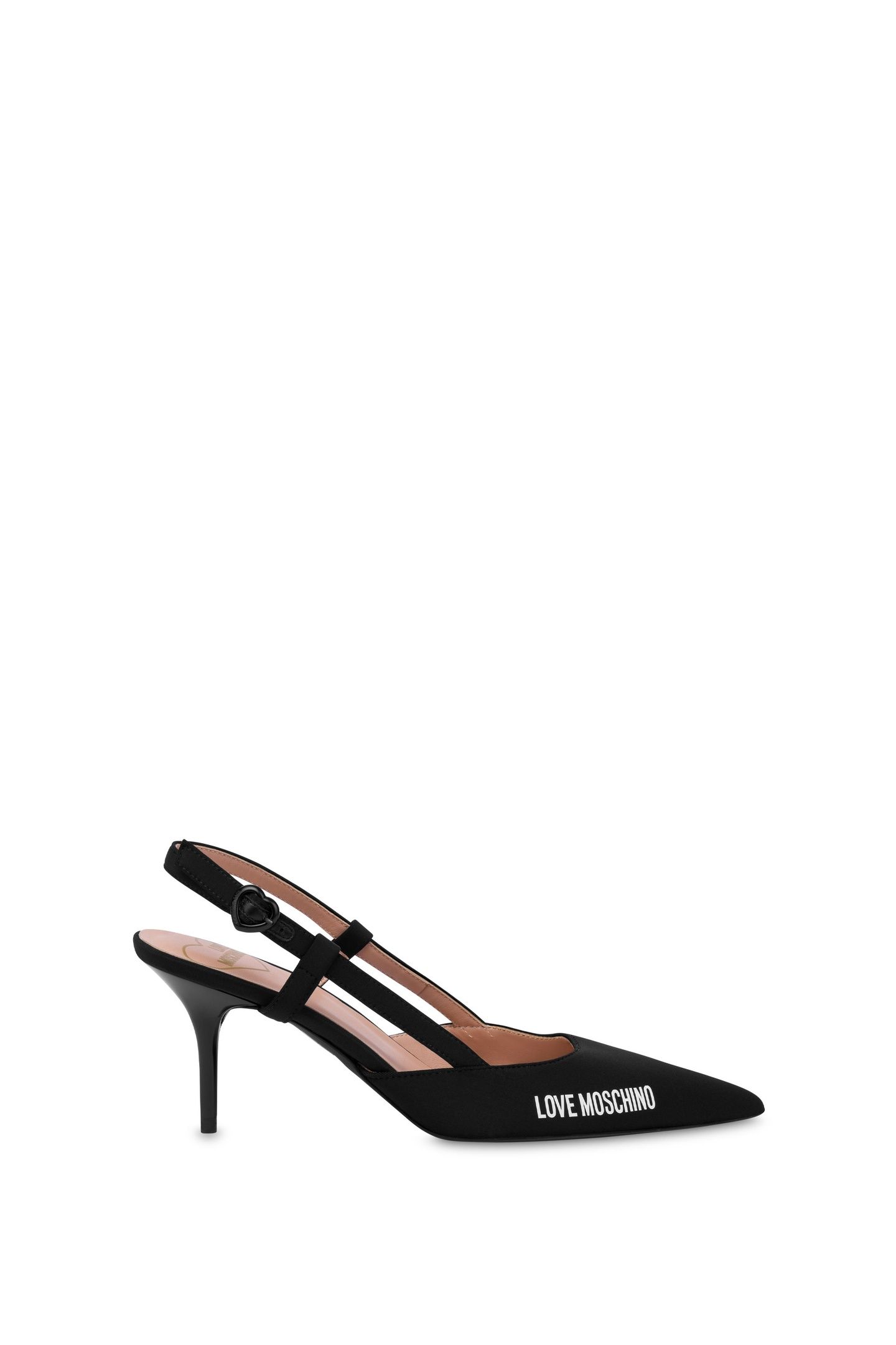 LOVE MOSCHINO SLINGBACK PUMP BLACK 1