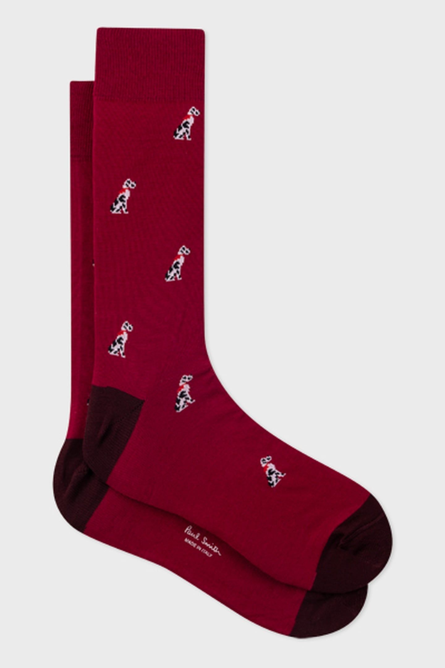 MEN SOCK DOG RED 1