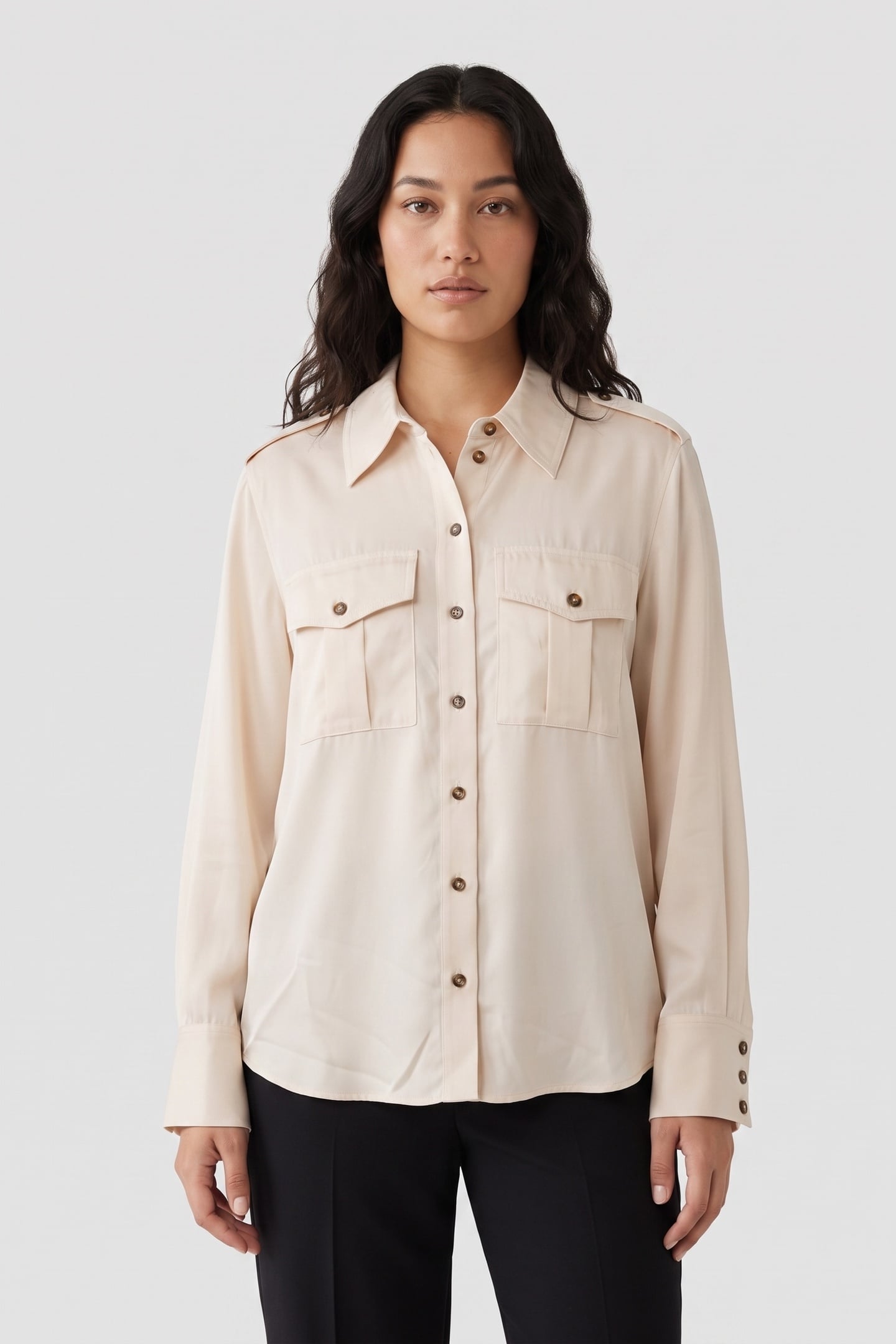 ST BOB UTILITY SHIRT BEIGE 1